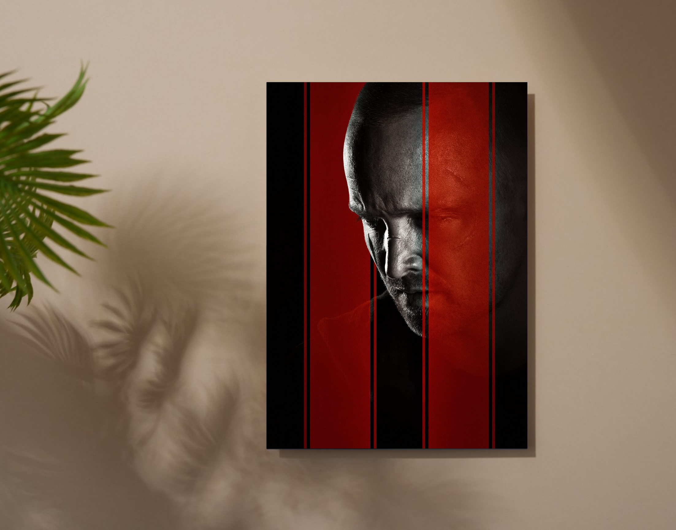 "JESSE PINKMAN- BREAKING BAD "- Shiny & Sturdy Metallic Poster  Art That Pops & Sticks (Literally!)