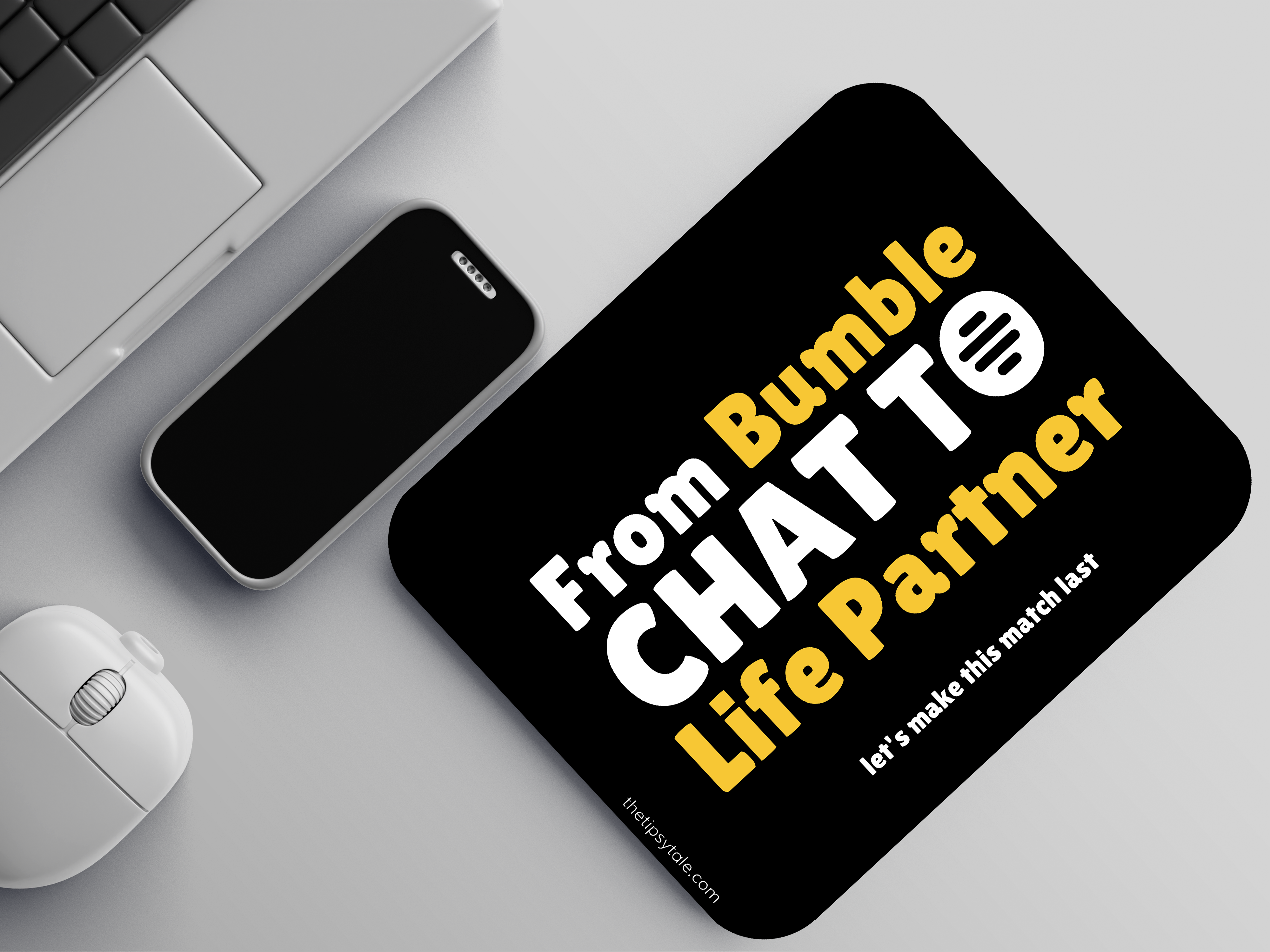 "BUMBLE: EMPOWER YOUR LOVE STORY" Valentine Special Edition Mousepad