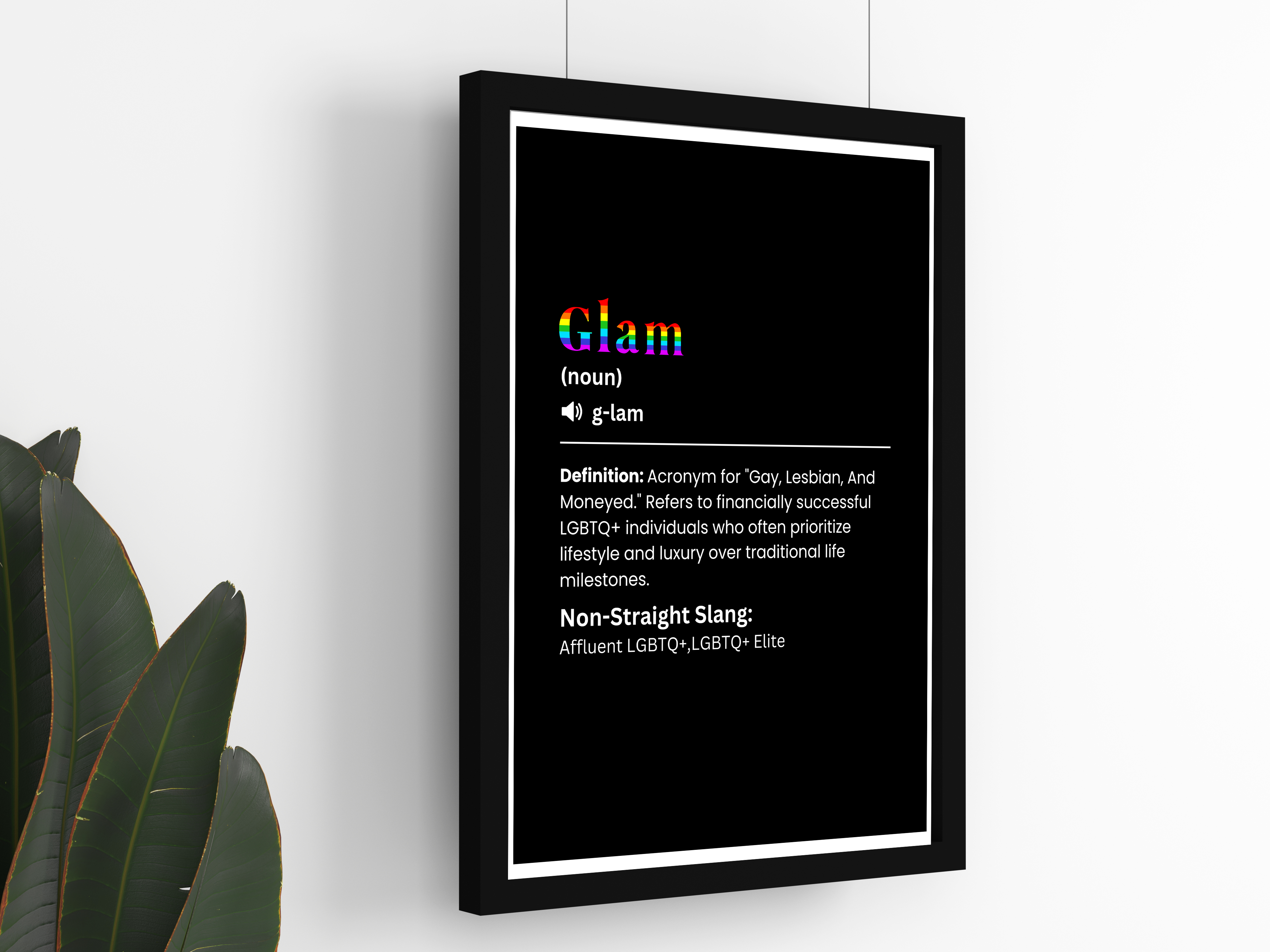 "GLAM" – The LGBTQ+ Slang Poster