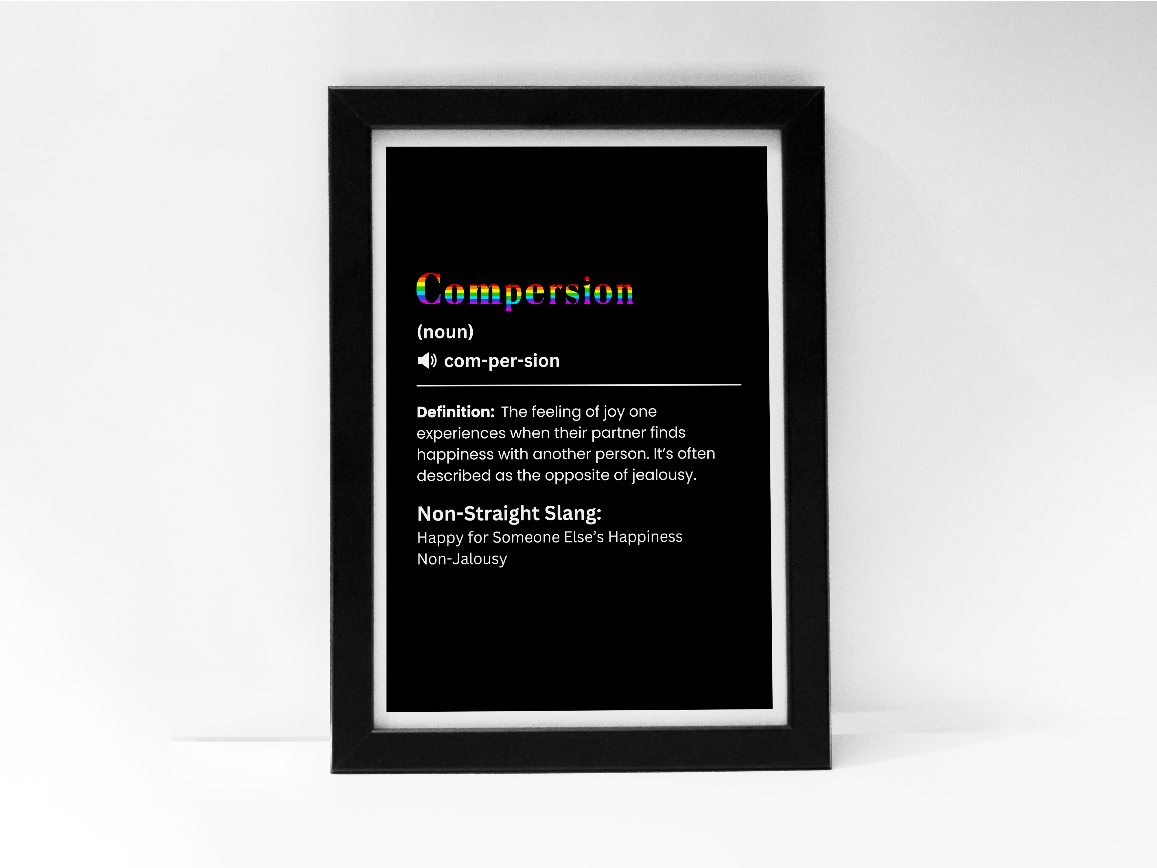 "COMPERSION" – The LGBTQ+ Slang Poster