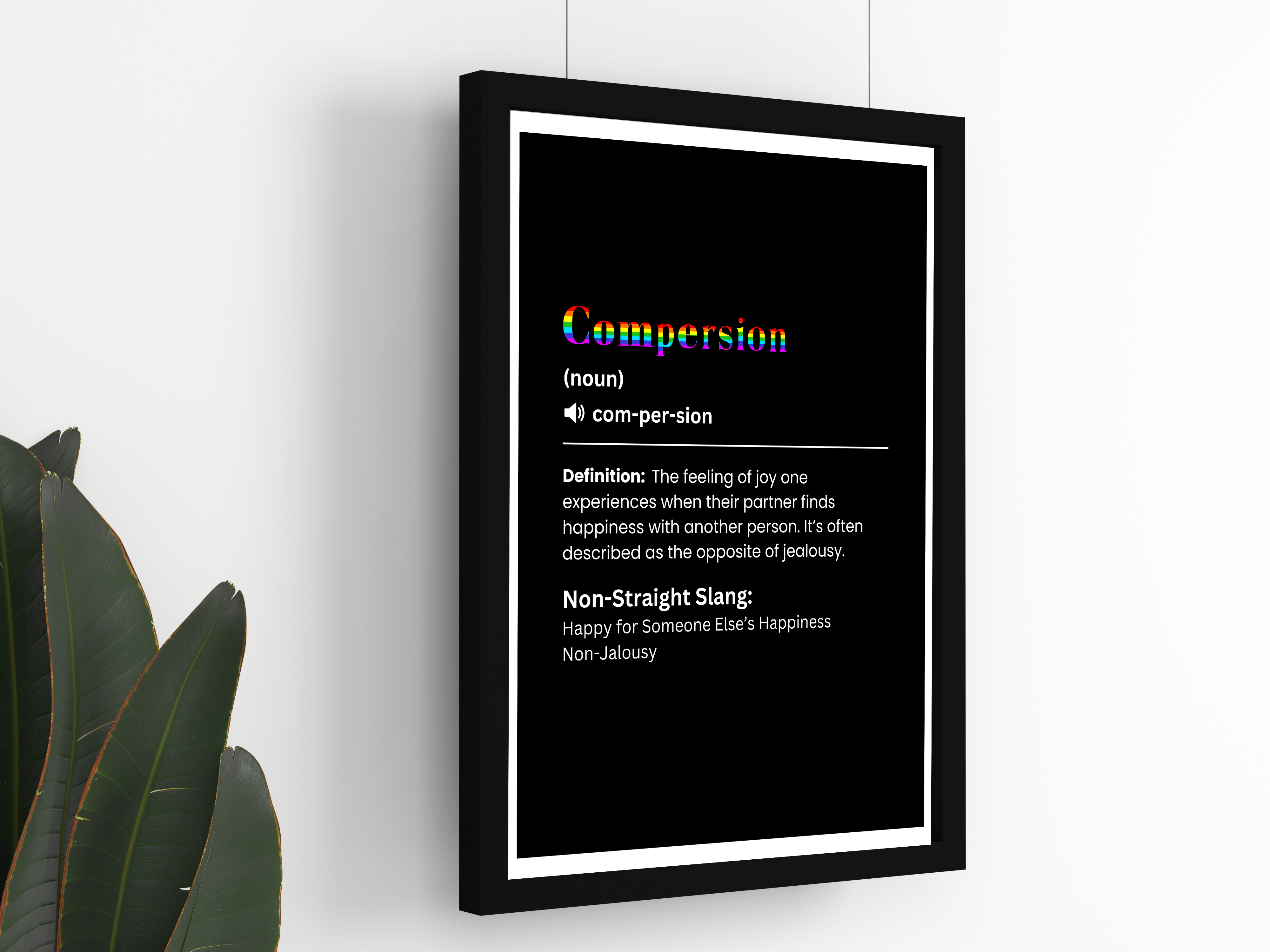 "COMPERSION" – The LGBTQ+ Slang Poster