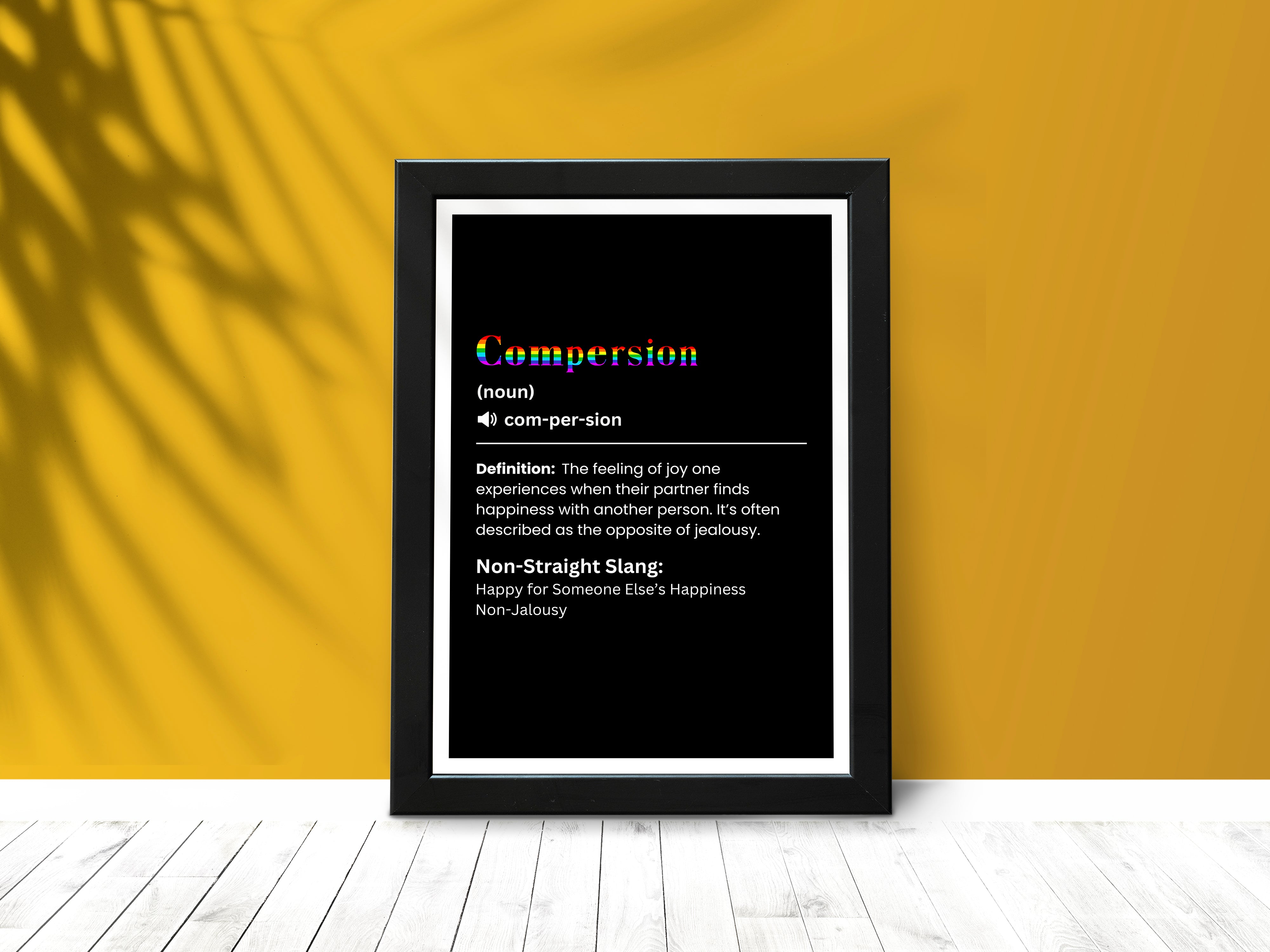 "COMPERSION" – The LGBTQ+ Slang Poster