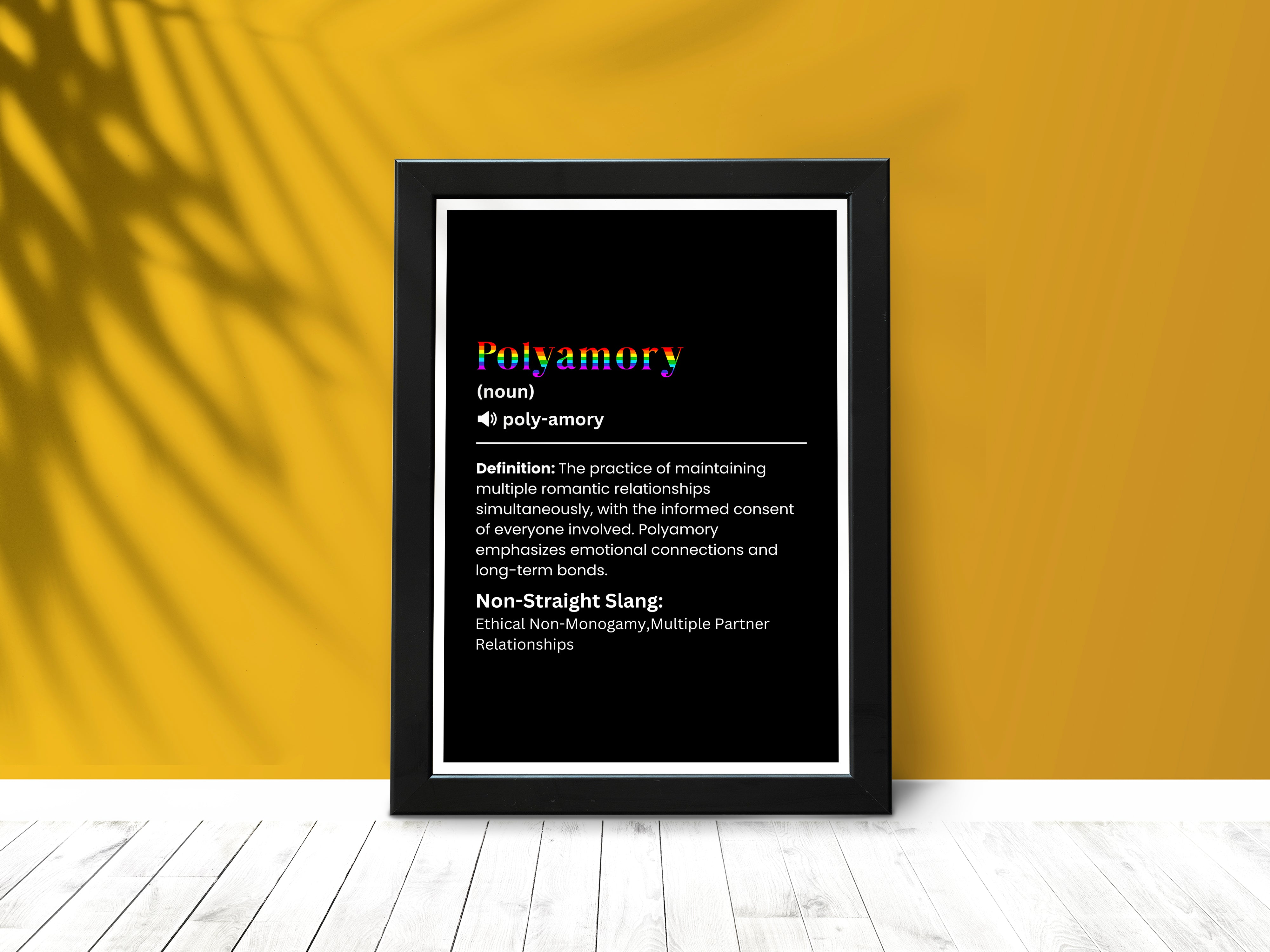 "POLYAMORY" – The LGBTQ+ Slang Poster