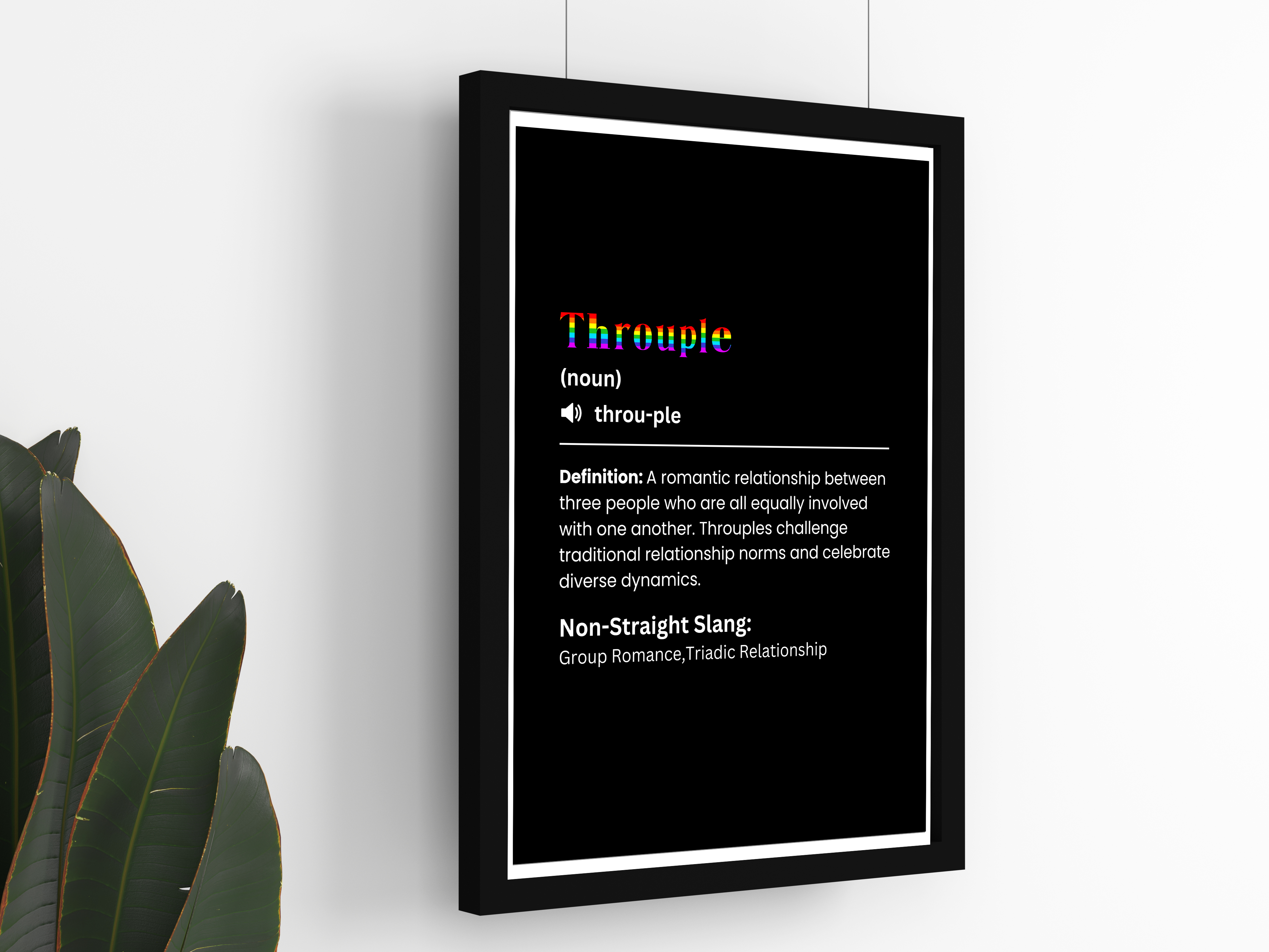 "THROUPLE" – The LGBTQ+ Slang Poster