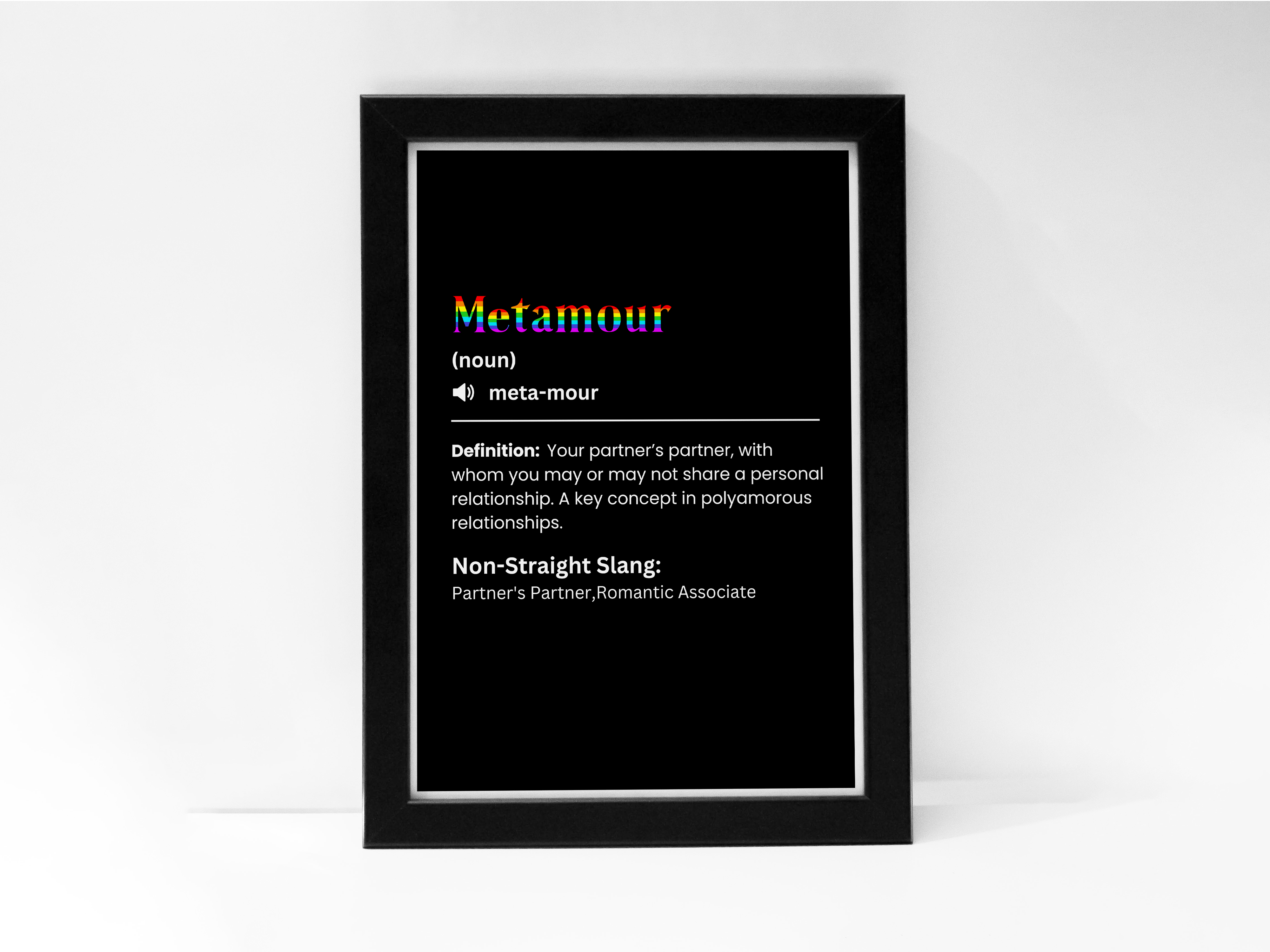 "METAMOUR" – The LGBTQ+ Slang Poster