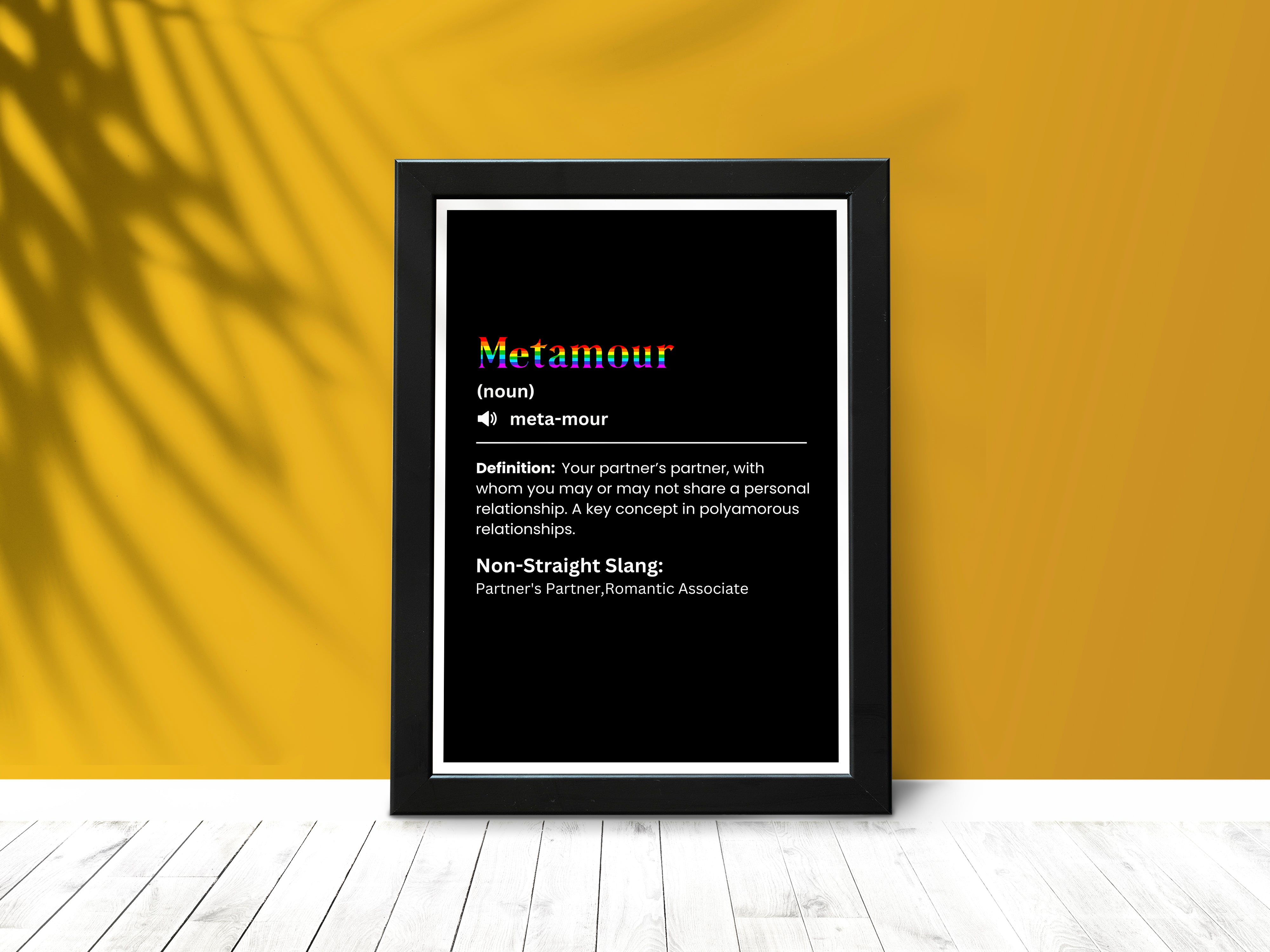 "METAMOUR" – The LGBTQ+ Slang Poster