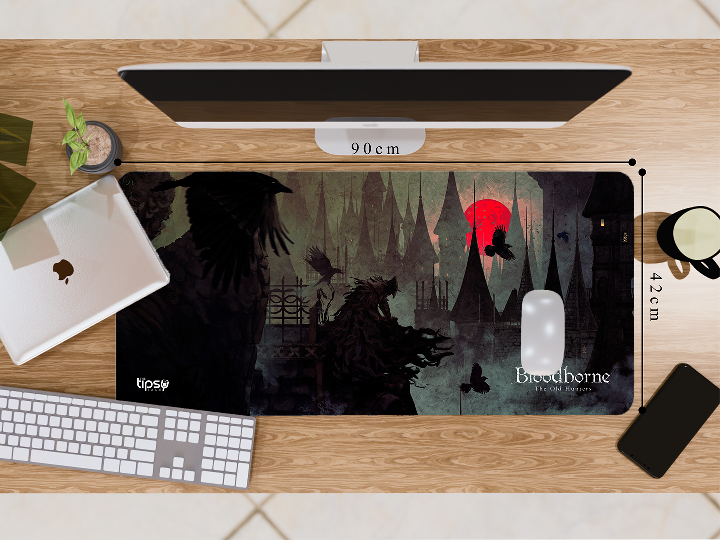 "BLOODBORNE THE OLD HUNTERS GAMING" Gaming Mousepad- Elevate Your Gaming Experience