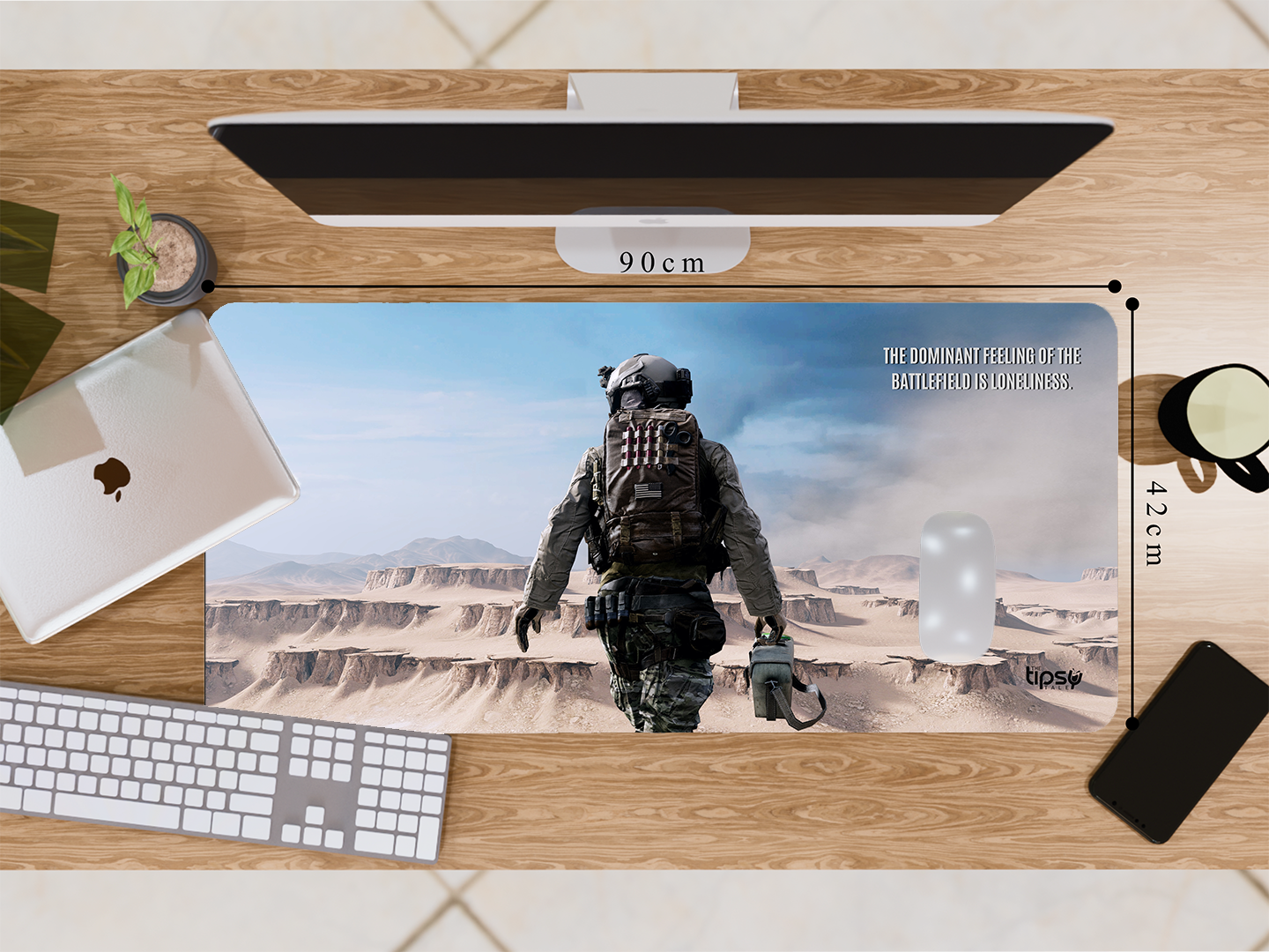 "BATTLEFIELD DESERT GAMING" Gaming Mousepad- Elevate Your Gaming Experience