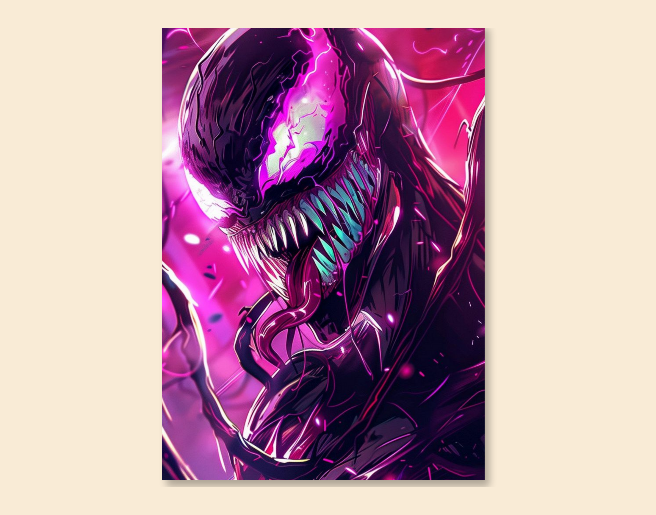 "Venom-Trilogy"- Shiny & Sturdy Metallic Poster  Art That Pops & Sticks (Literally!)