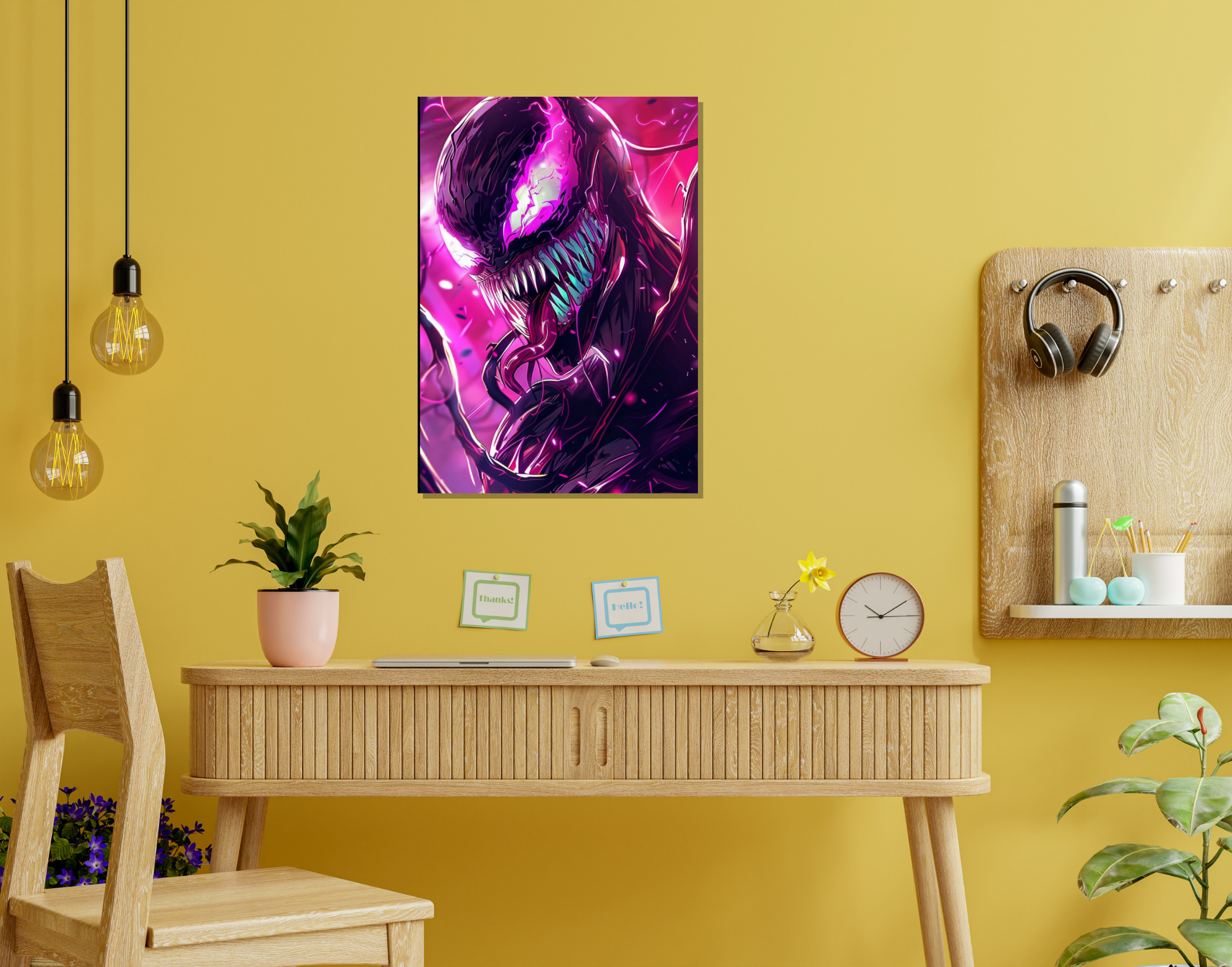 "Venom-Trilogy"- Shiny & Sturdy Metallic Poster  Art That Pops & Sticks (Literally!)