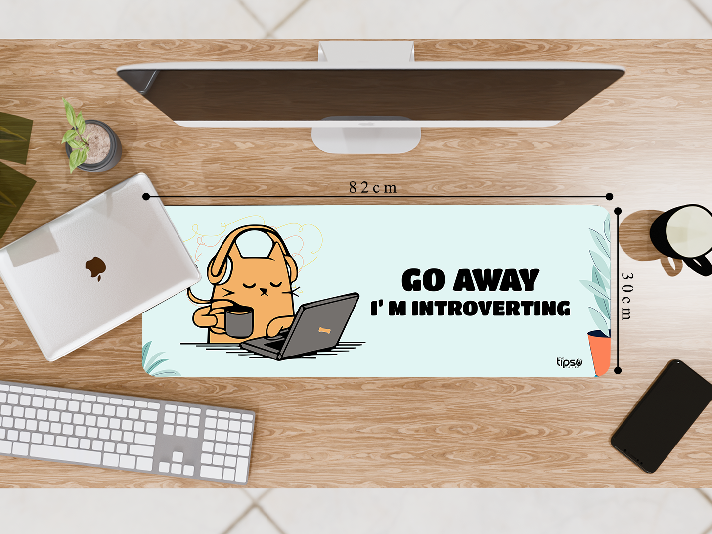 Introverting Oasis: Office Mouse Pad for Introverts!