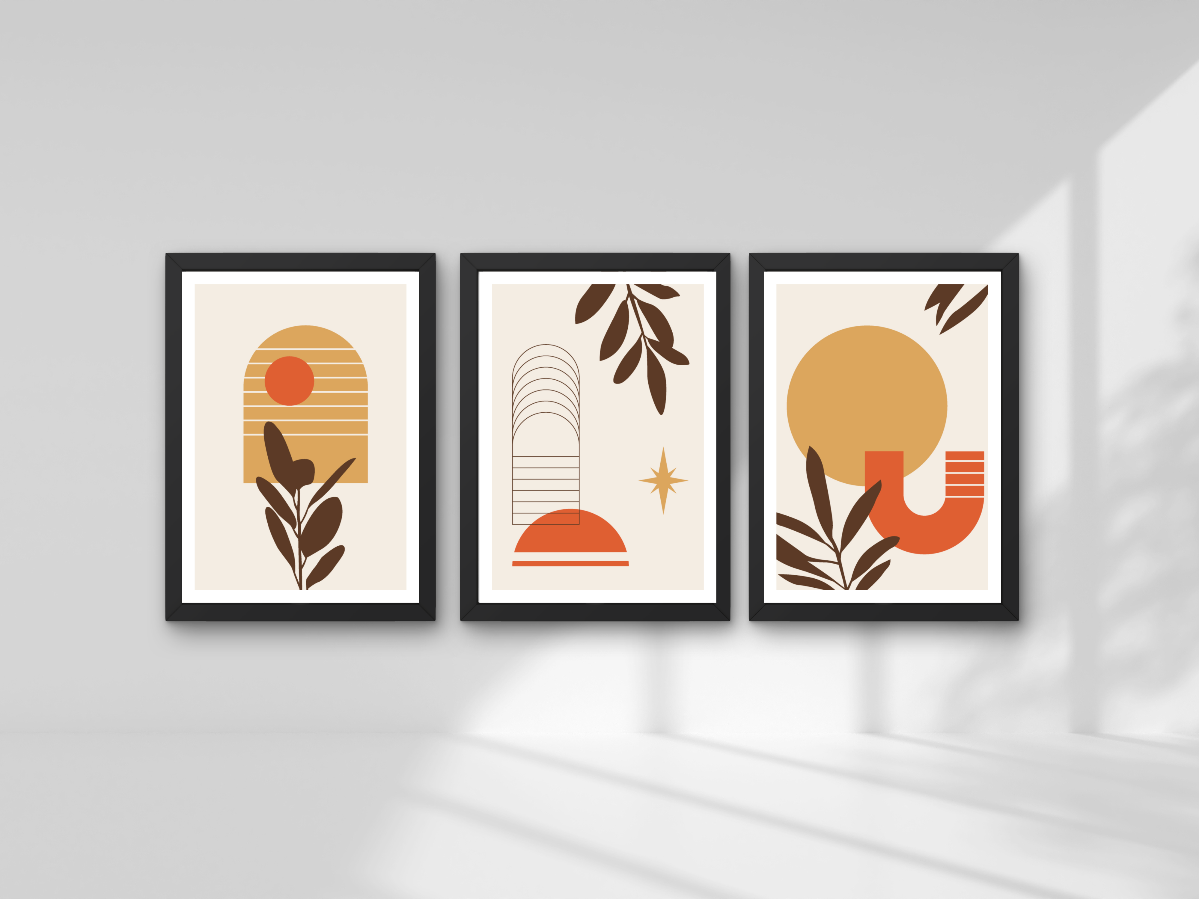 "Aesthetic View" Set of 3 Posters – Add a Touch of Personality to Your Space