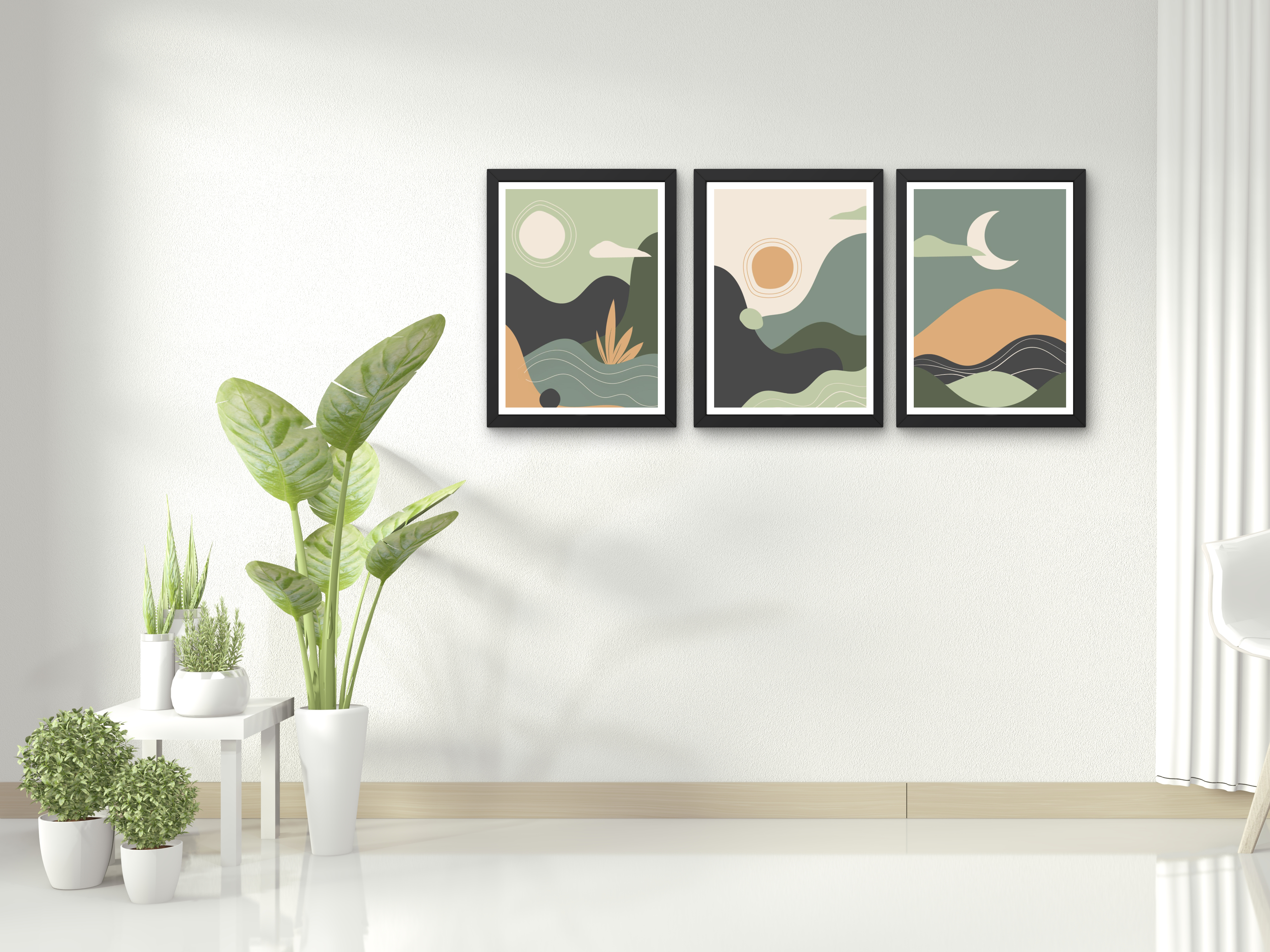 "Nature View" set of 3 Posters – Add a Touch of Personality to Your Space