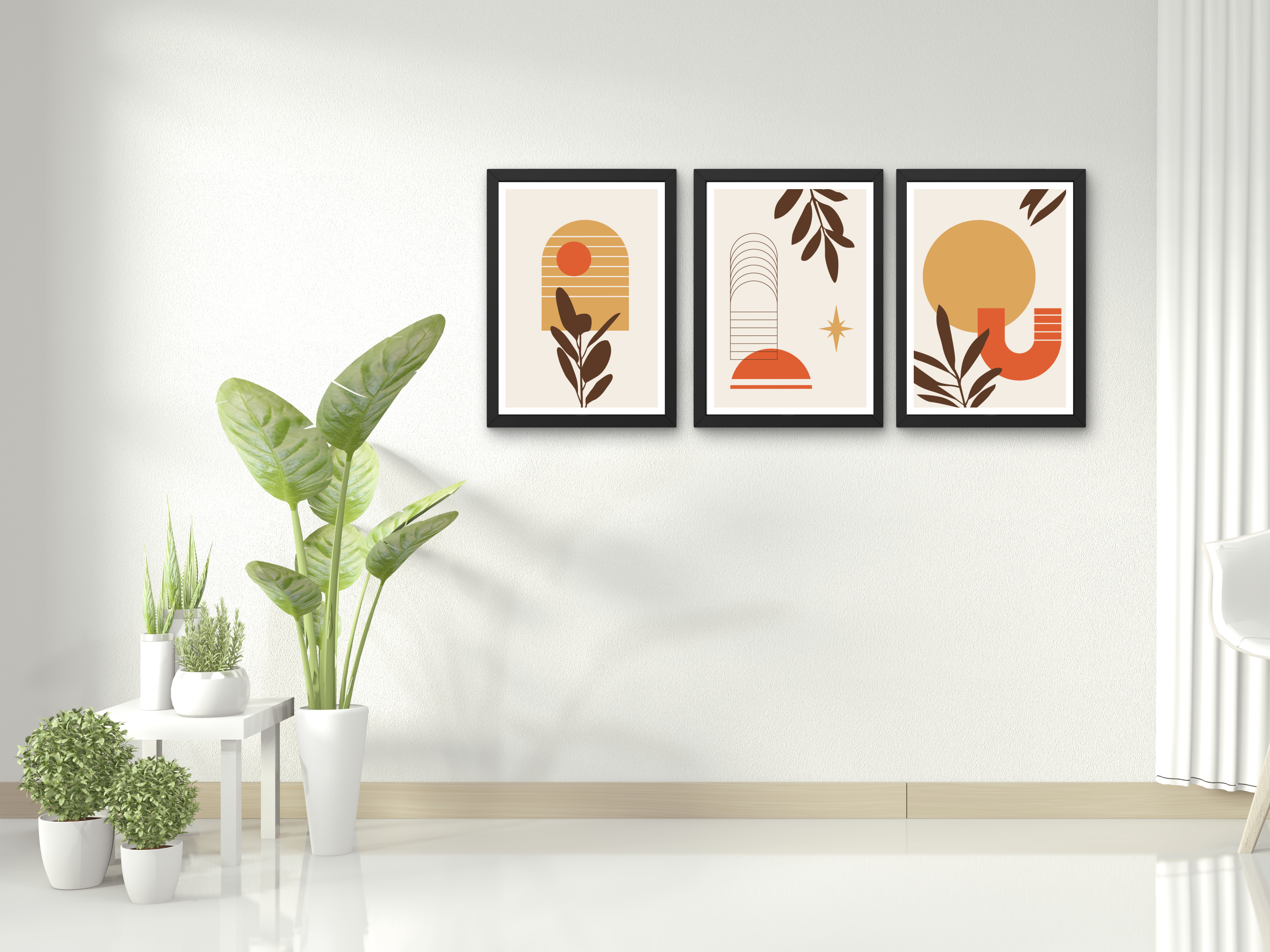 "Aesthetic View" Set of 3 Posters – Add a Touch of Personality to Your Space