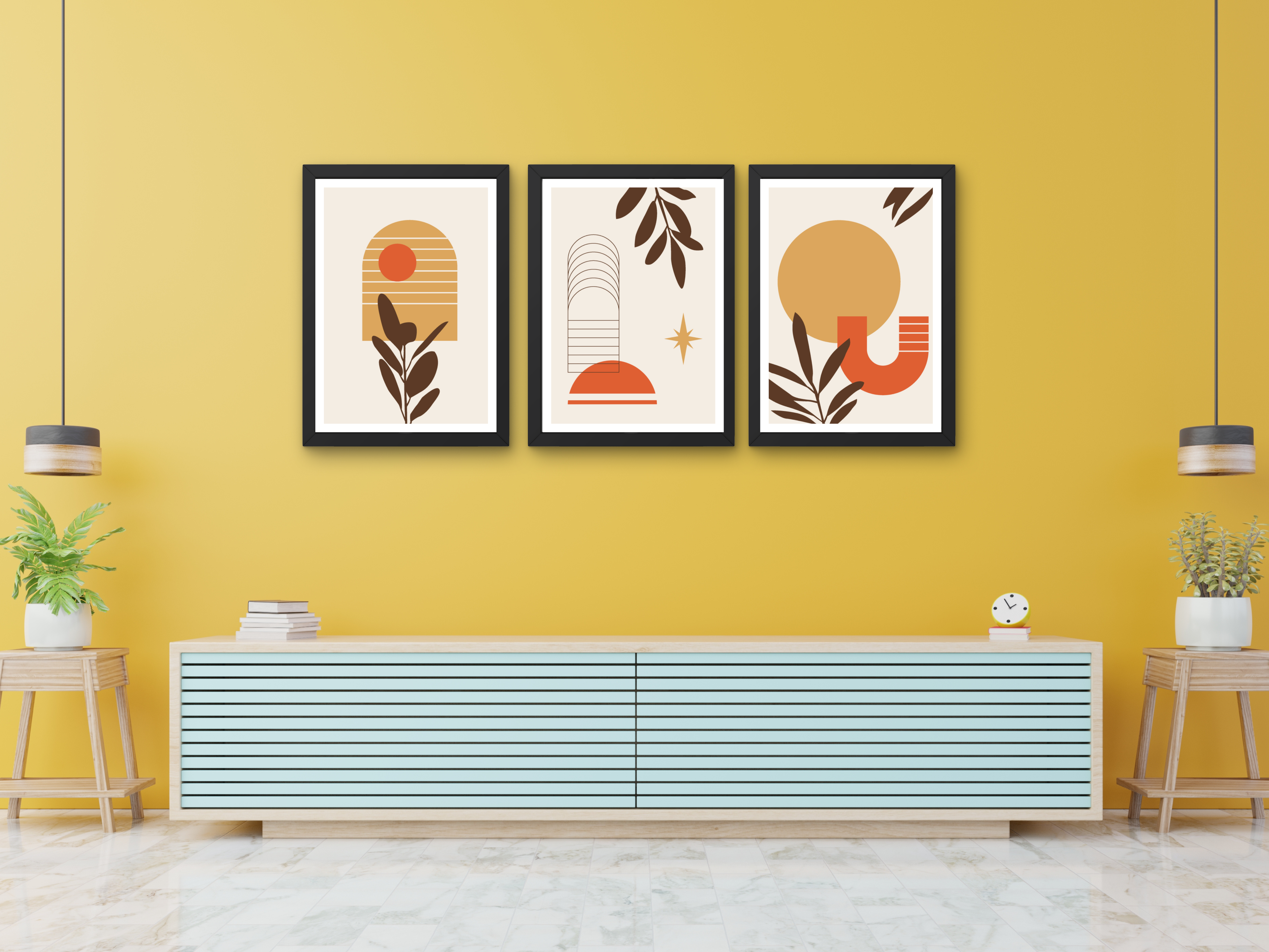 "Aesthetic View" Set of 3 Posters – Add a Touch of Personality to Your Space