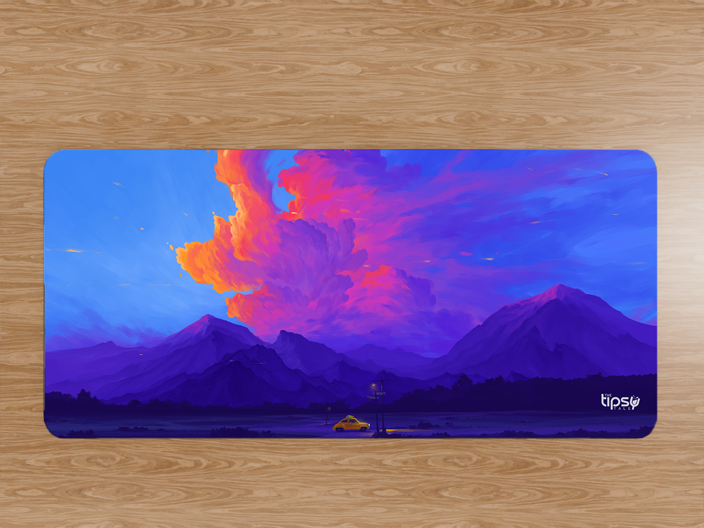 "AESTHETIC SKIES AND MOUNTAINS" Gaming Mousepad- Elevate Your Gaming Experience