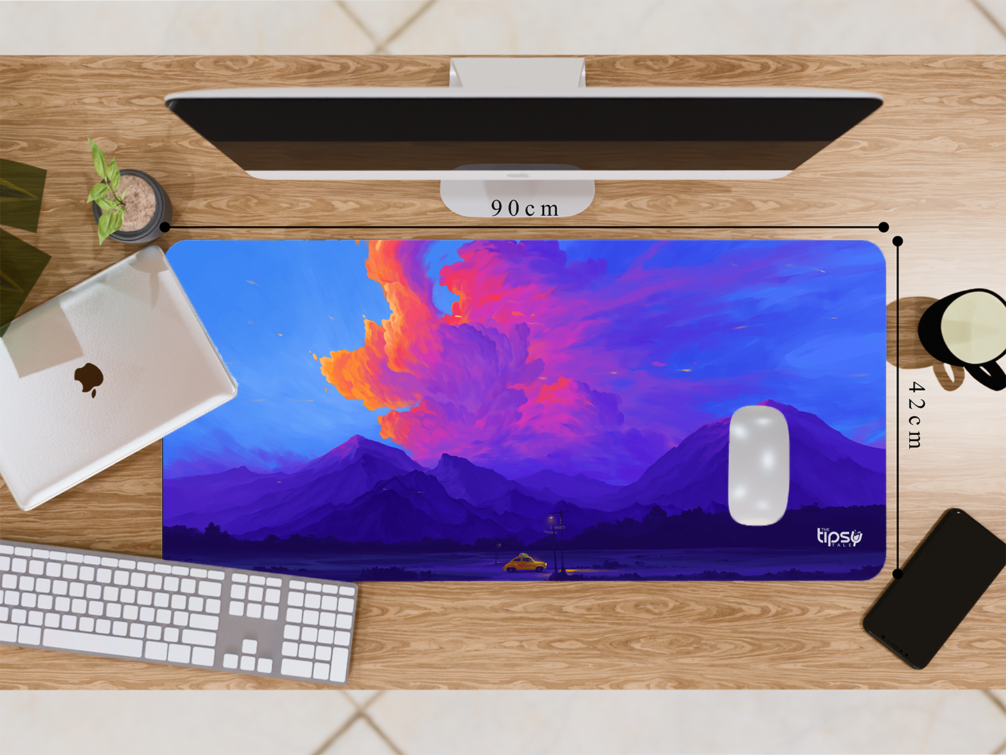 "AESTHETIC SKIES AND MOUNTAINS" Gaming Mousepad- Elevate Your Gaming Experience