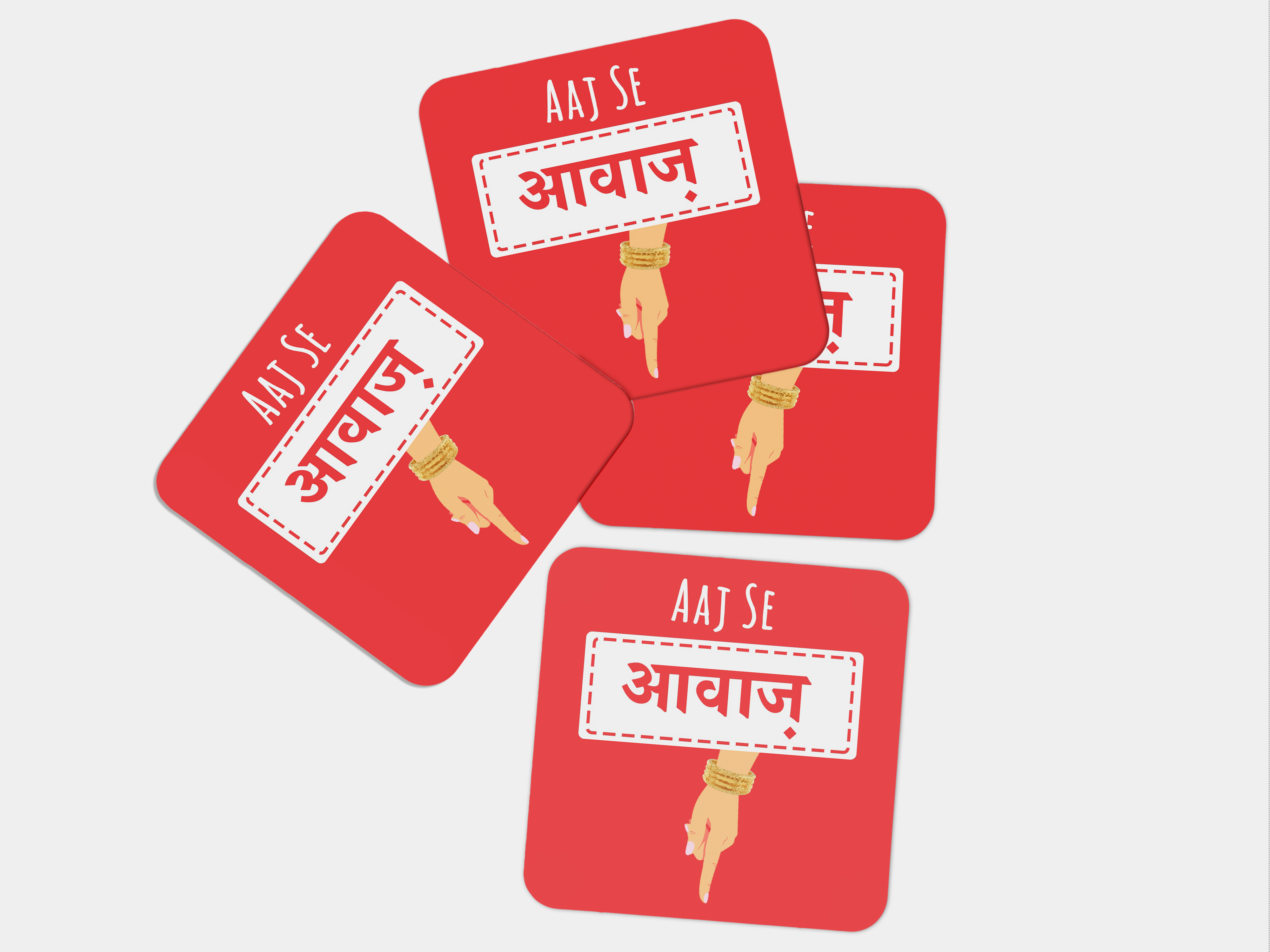 Raise Your Voice with 'Aaj se Awaaz Neeche':Coaster