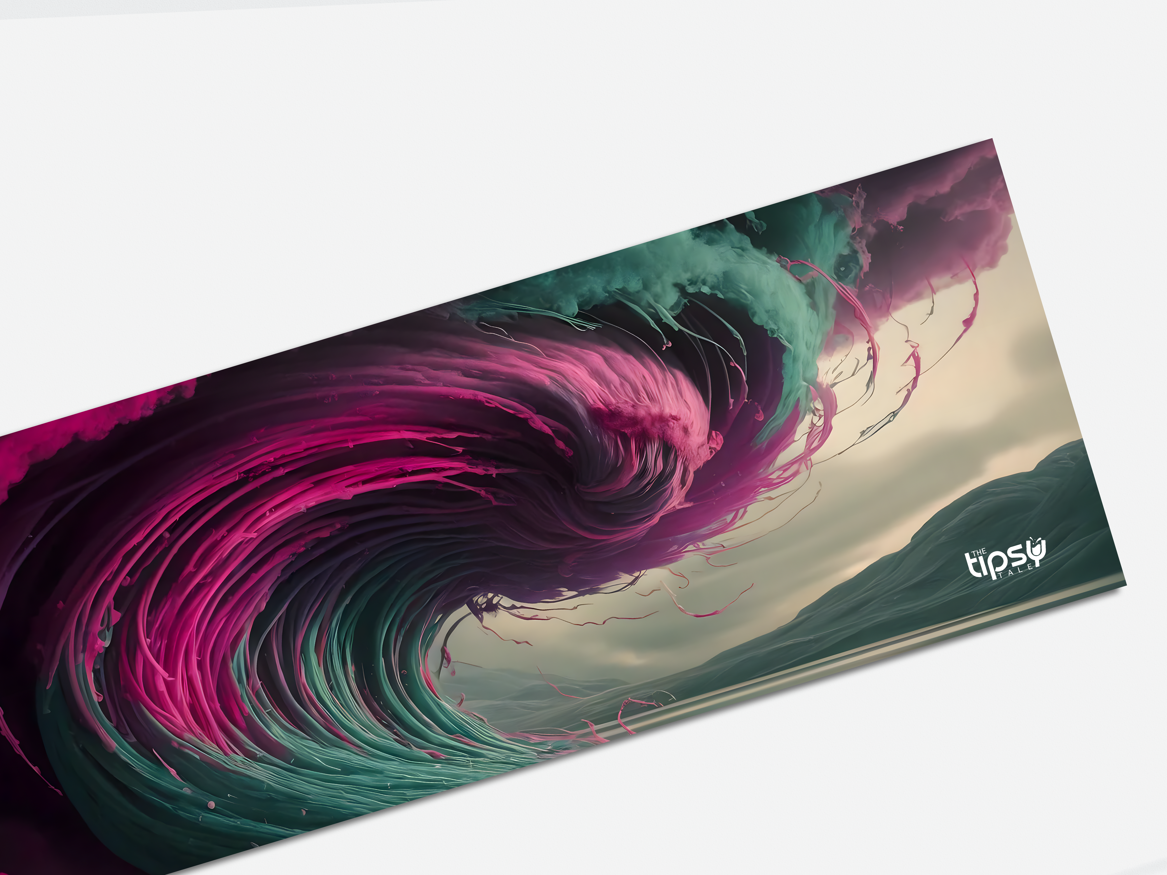 "Nature Meets Watercolor" Gaming Mousepad – Elevate Your Gaming Experience