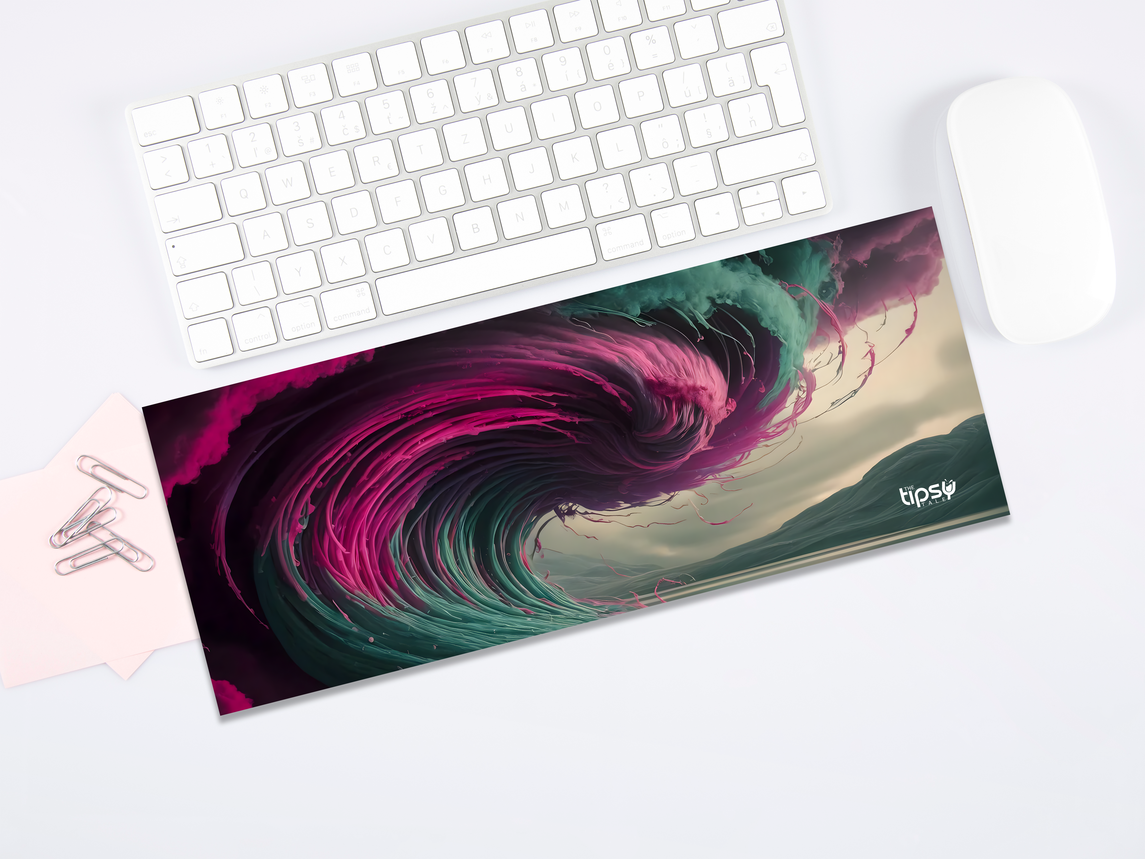 "Nature Meets Watercolor" Gaming Mousepad – Elevate Your Gaming Experience