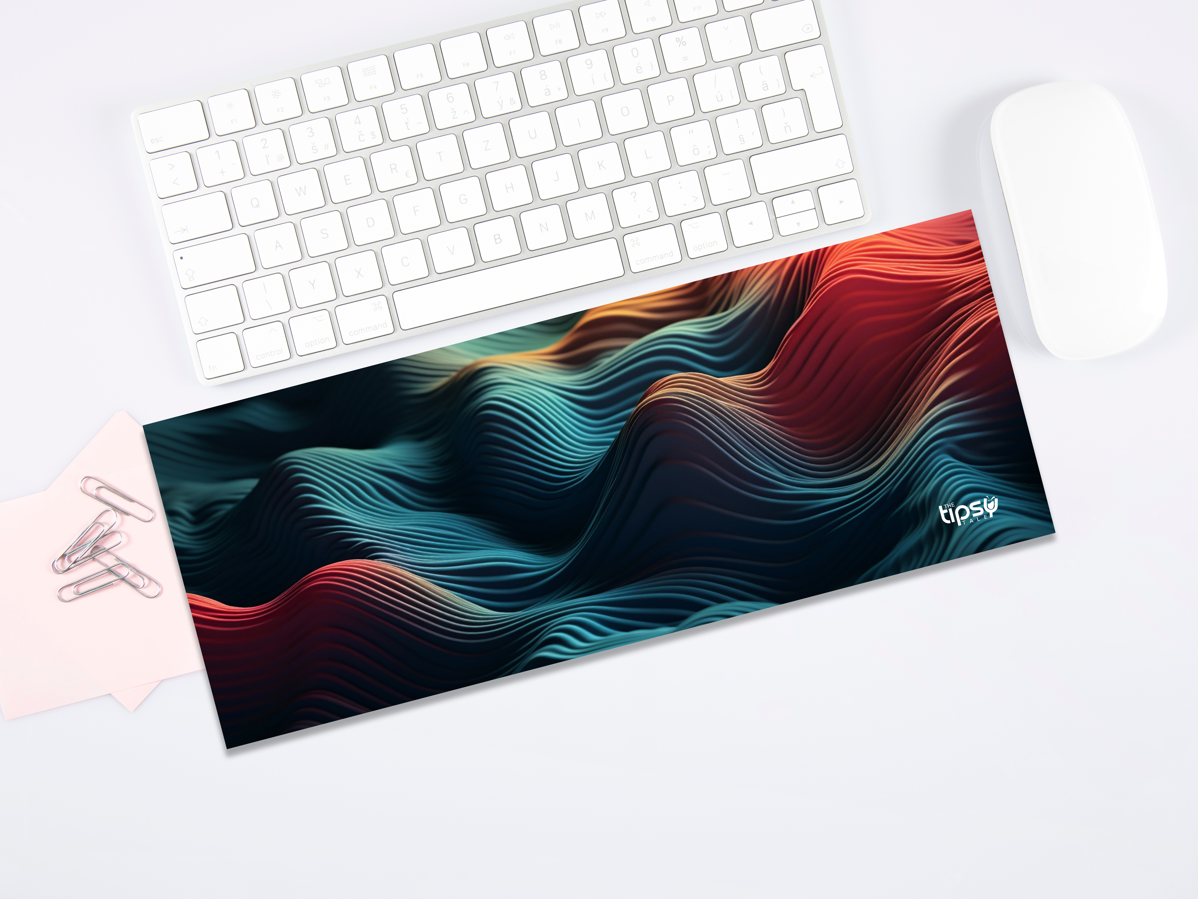 "Waves of Color" Gaming Mousepad – Elevate Your Gaming Experience