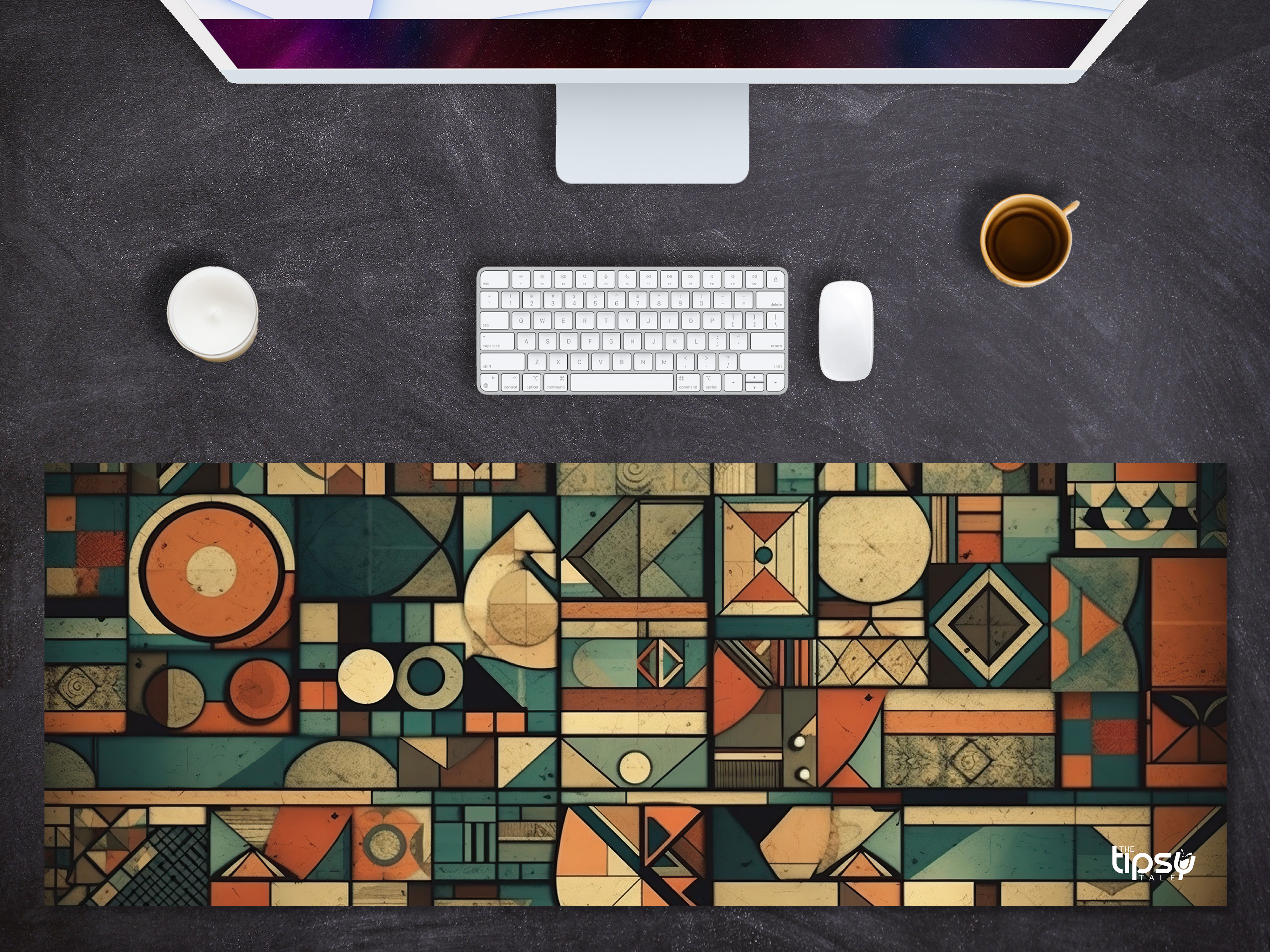 "Geometric Aesthetic" Gaming Mousepad – Elevate Your Gaming Experience