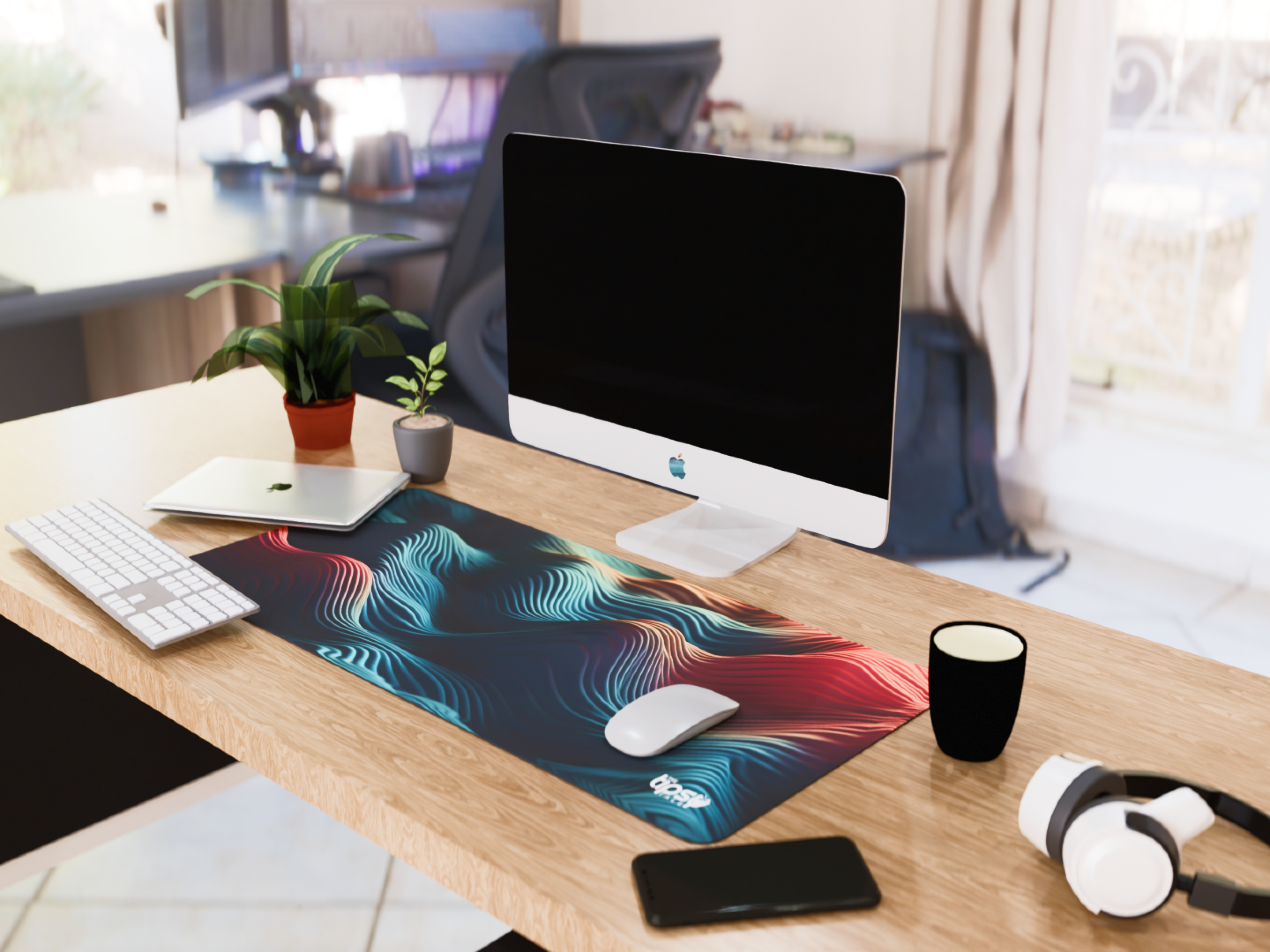 "Waves of Color" Gaming Mousepad – Elevate Your Gaming Experience