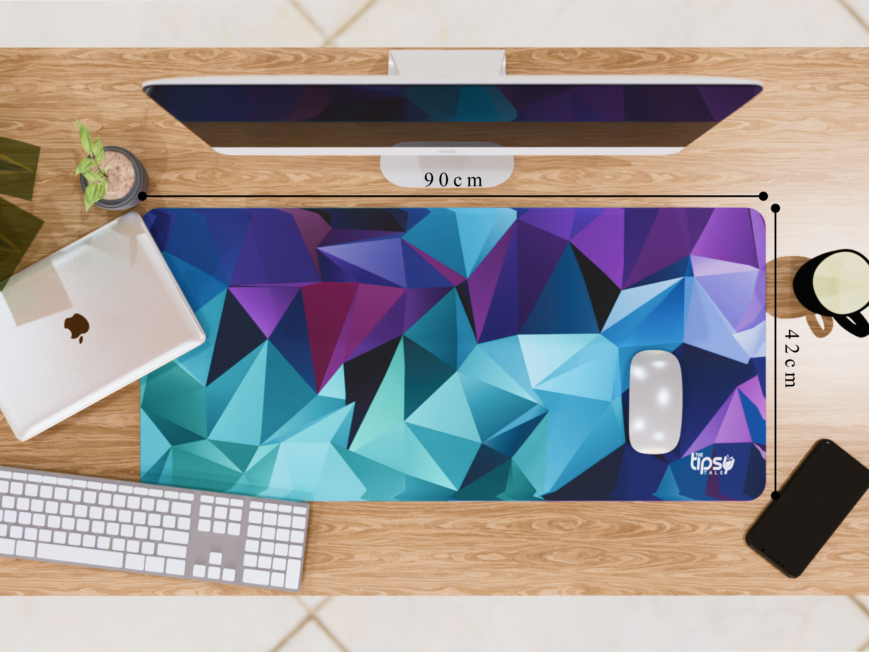 "Pyramid Vortex" Gaming Mousepad – Elevate Your Gaming Experience