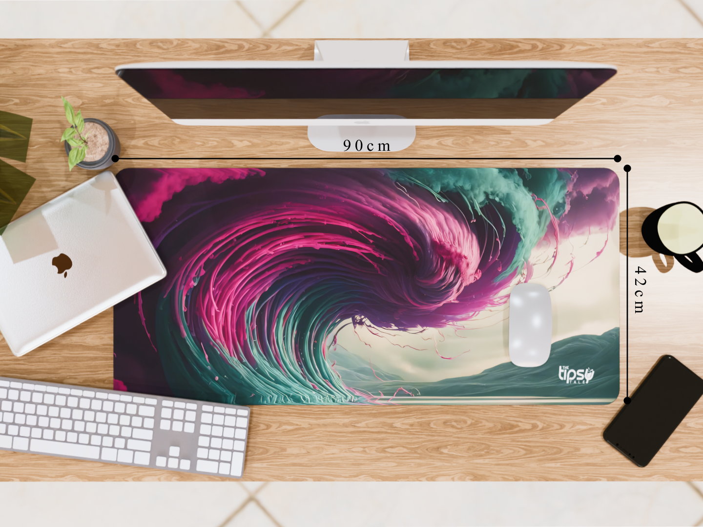 "Nature Meets Watercolor" Gaming Mousepad – Elevate Your Gaming Experience