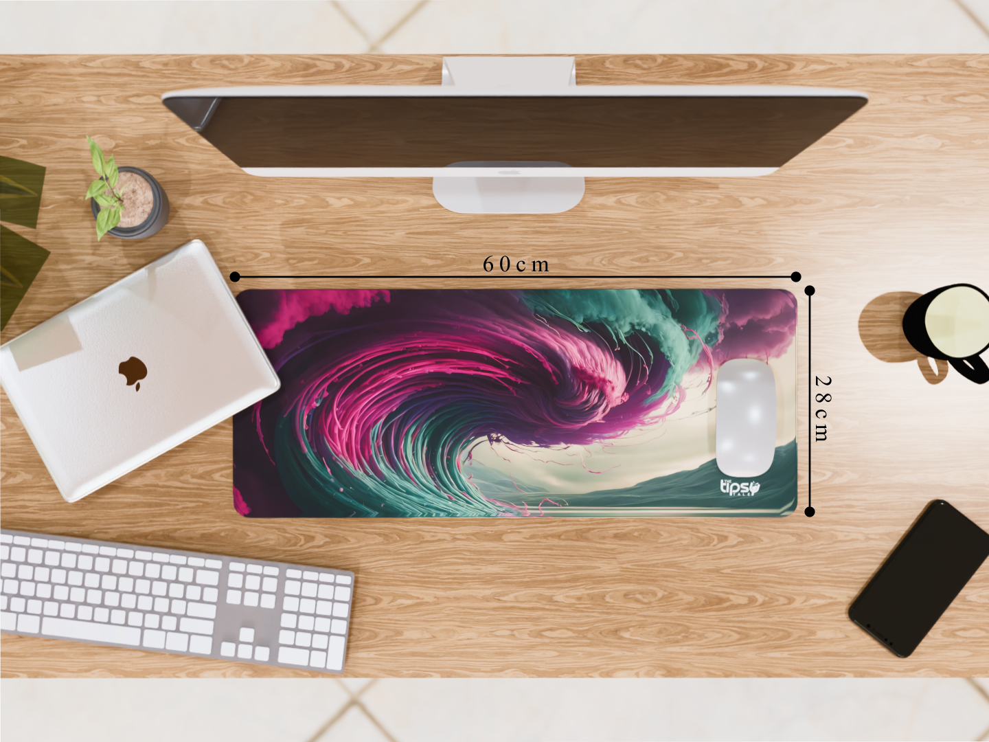 "Nature Meets Watercolor" Gaming Mousepad – Elevate Your Gaming Experience