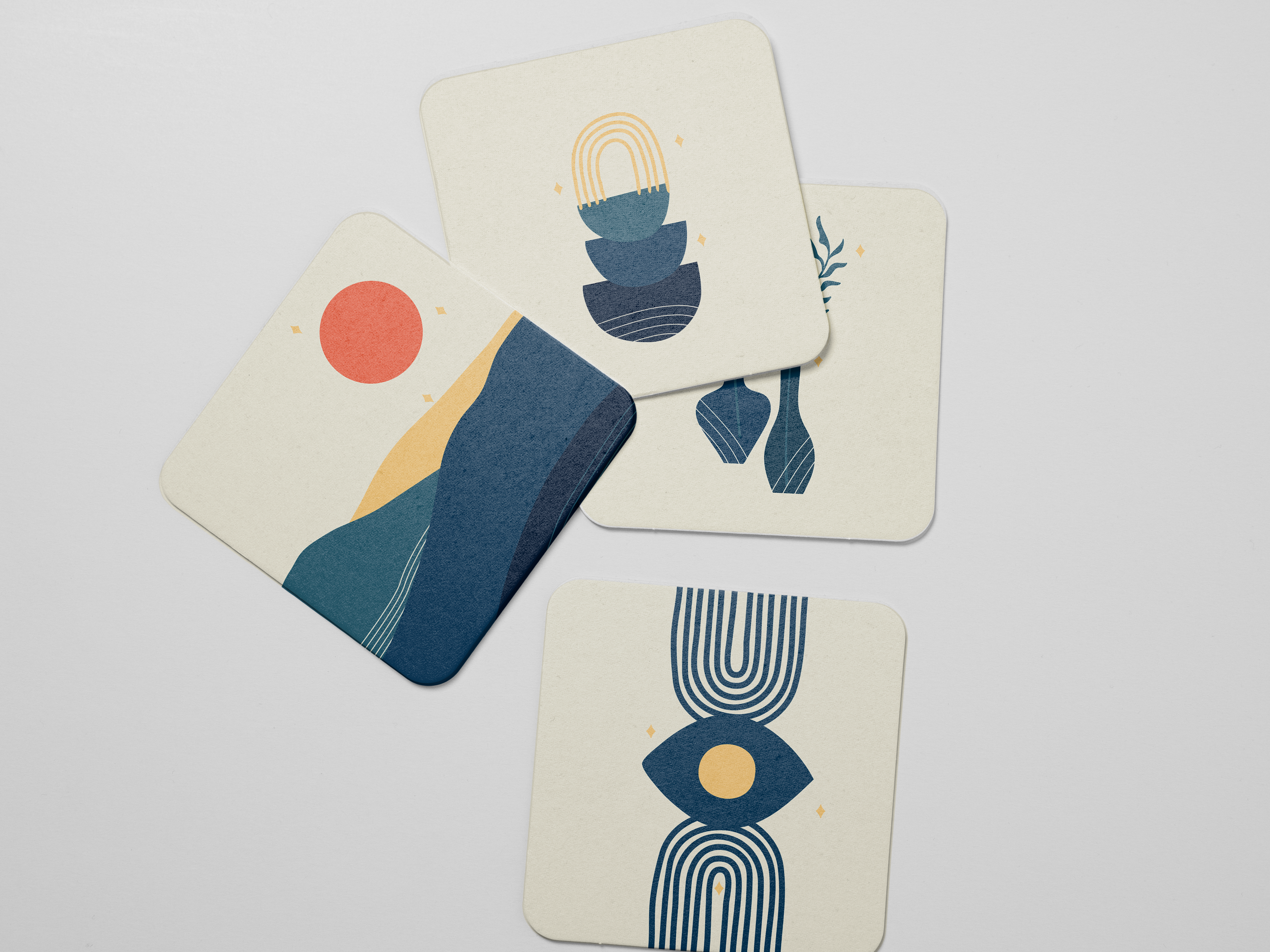 Explore Unique Designs for Your Tabletop: 4 Set Coaster