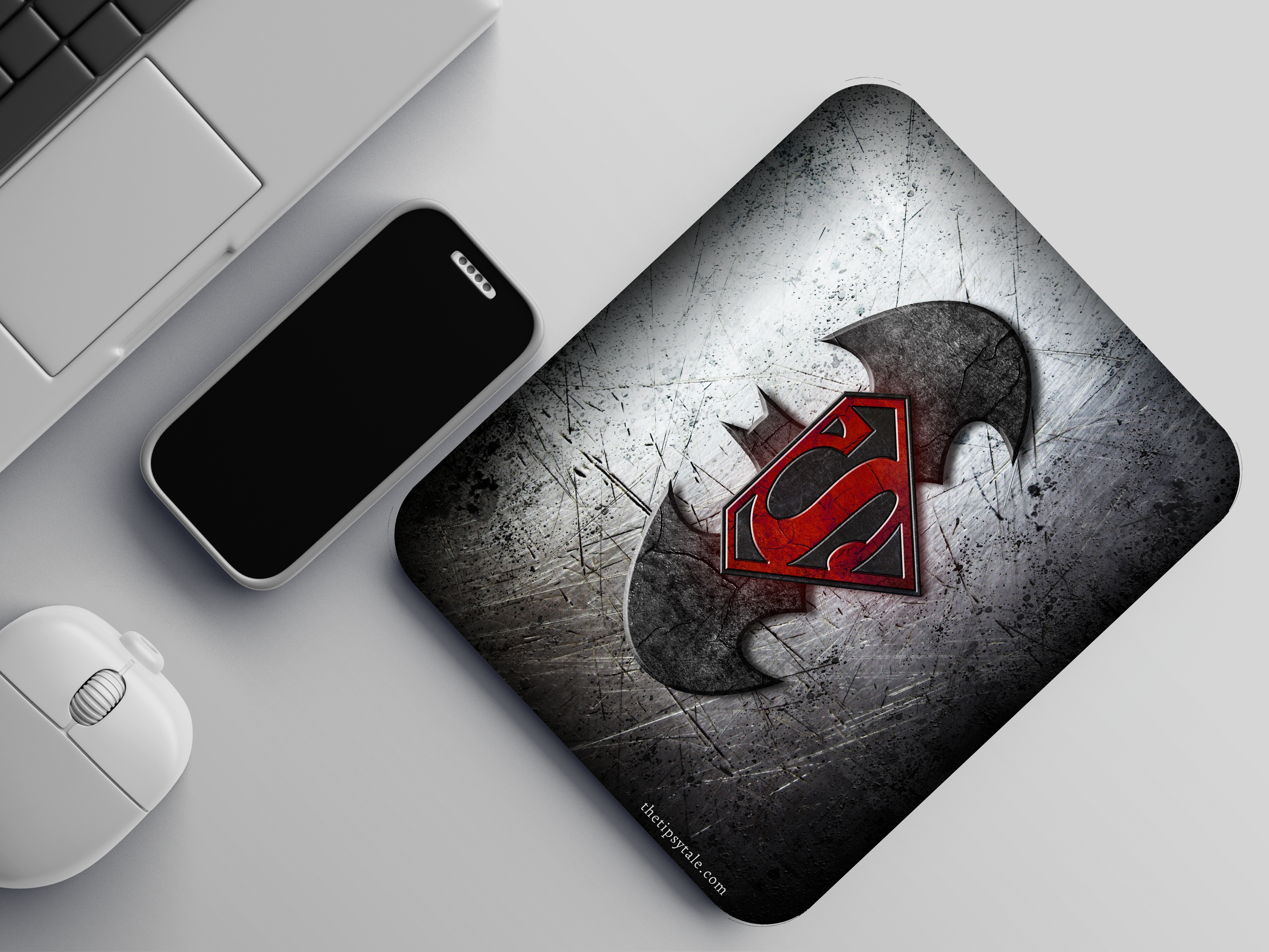 "Batman vs Superman- Superhero" Mousepad Enhance Your Workspace with Style