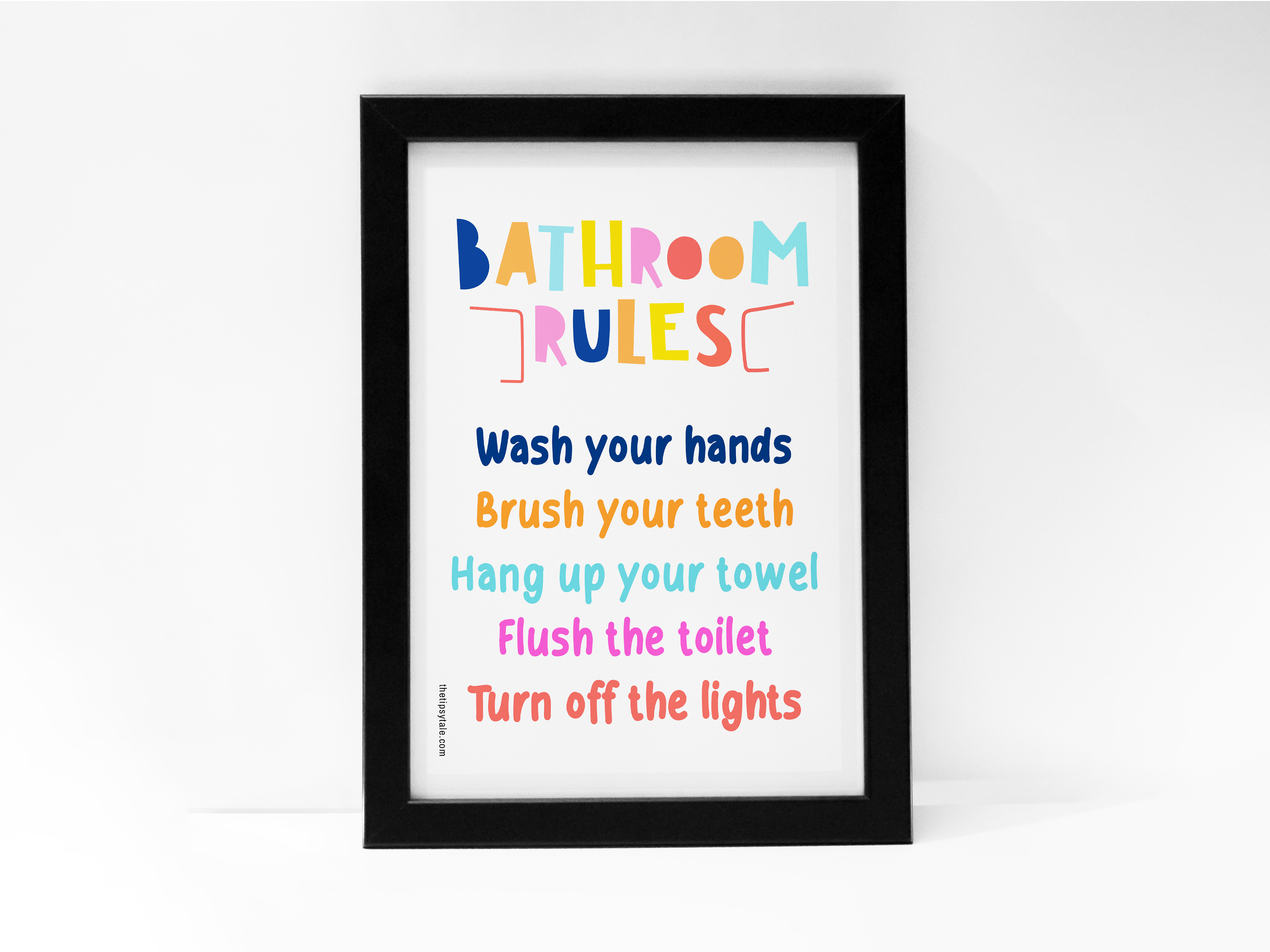 "Bathroom Etiquette" Poster – Add a Touch of Personality to Your Space