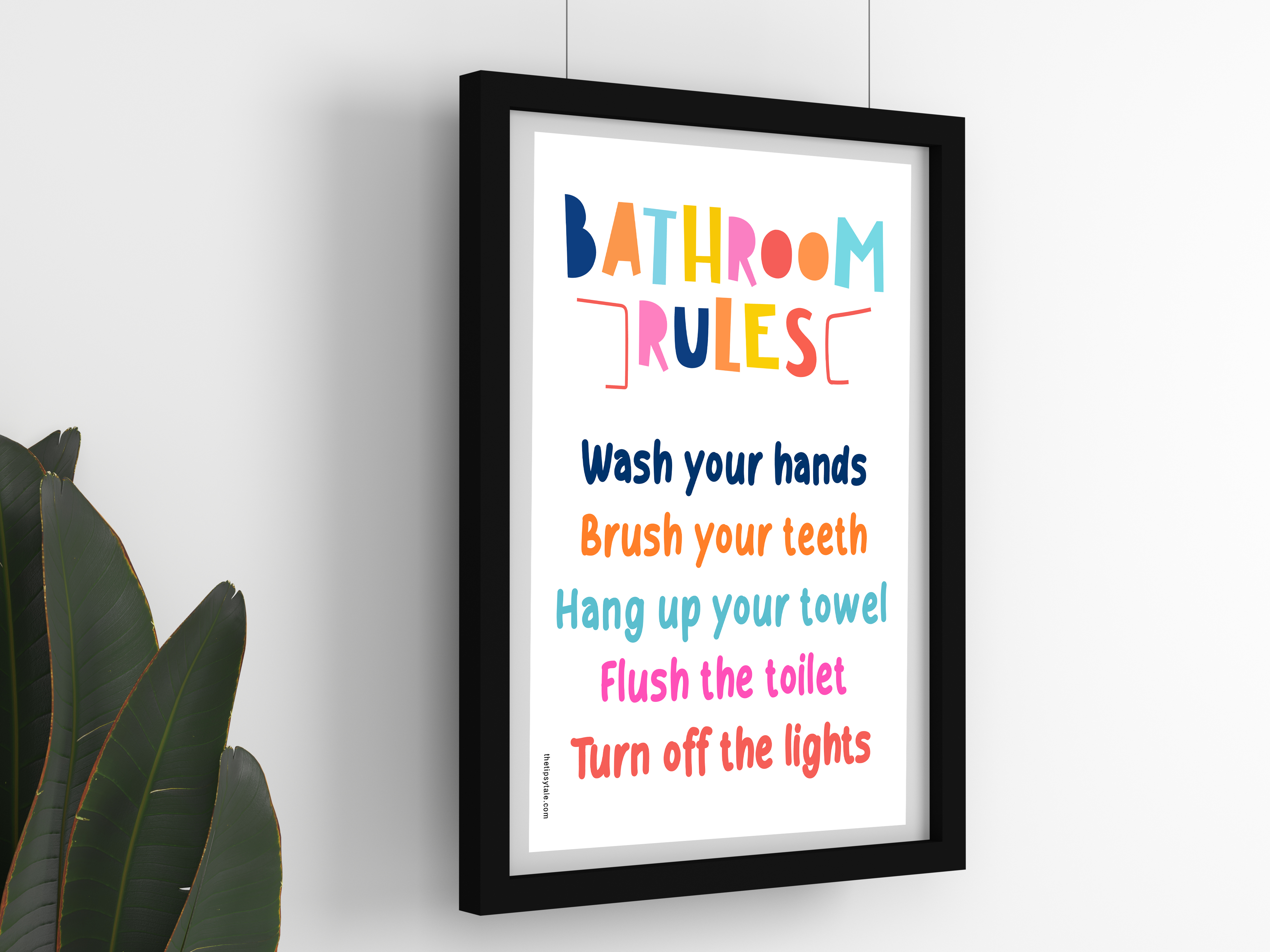 "Bathroom Etiquette" Poster – Add a Touch of Personality to Your Space