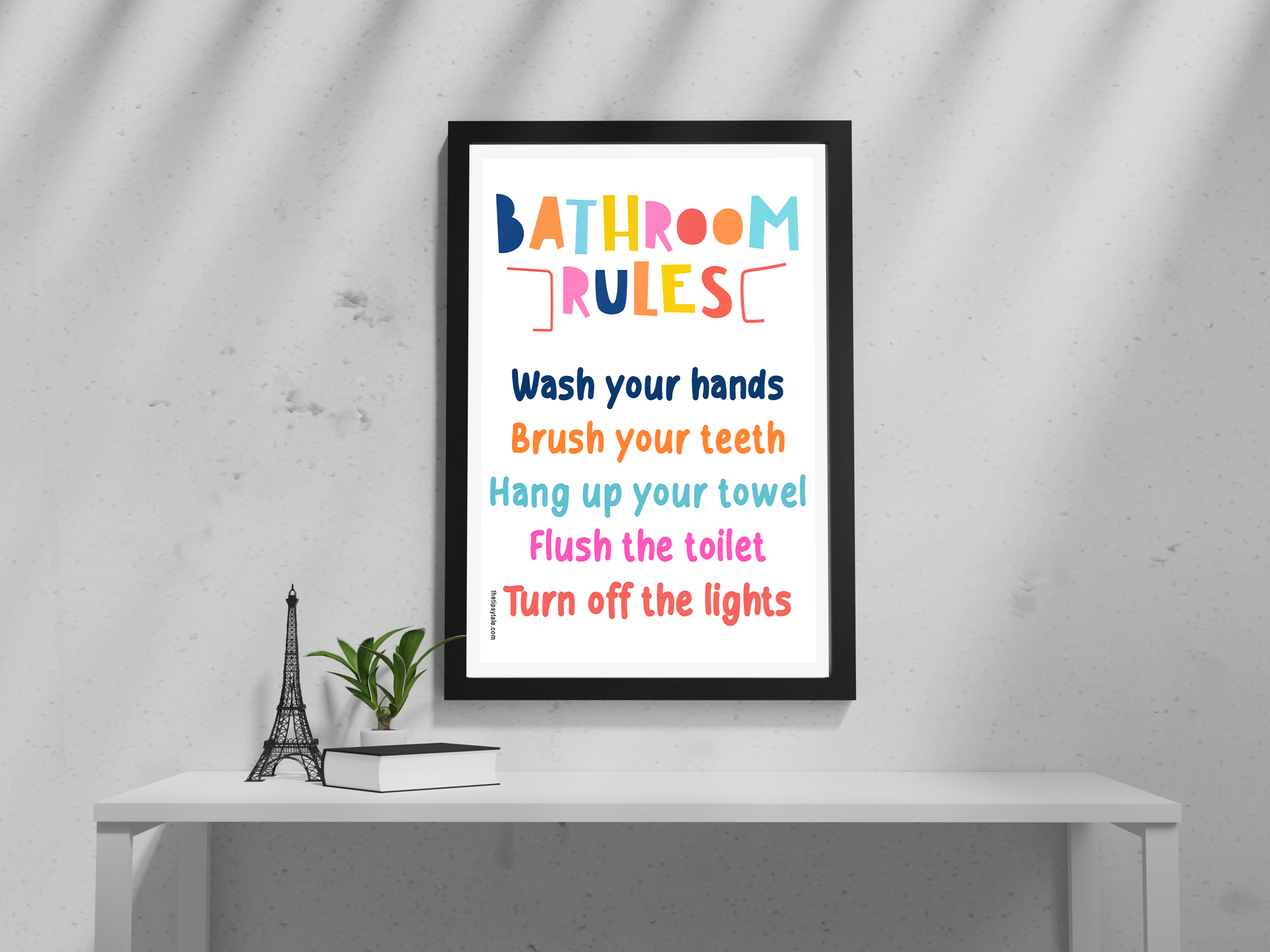 "Bathroom Etiquette" Poster – Add a Touch of Personality to Your Space