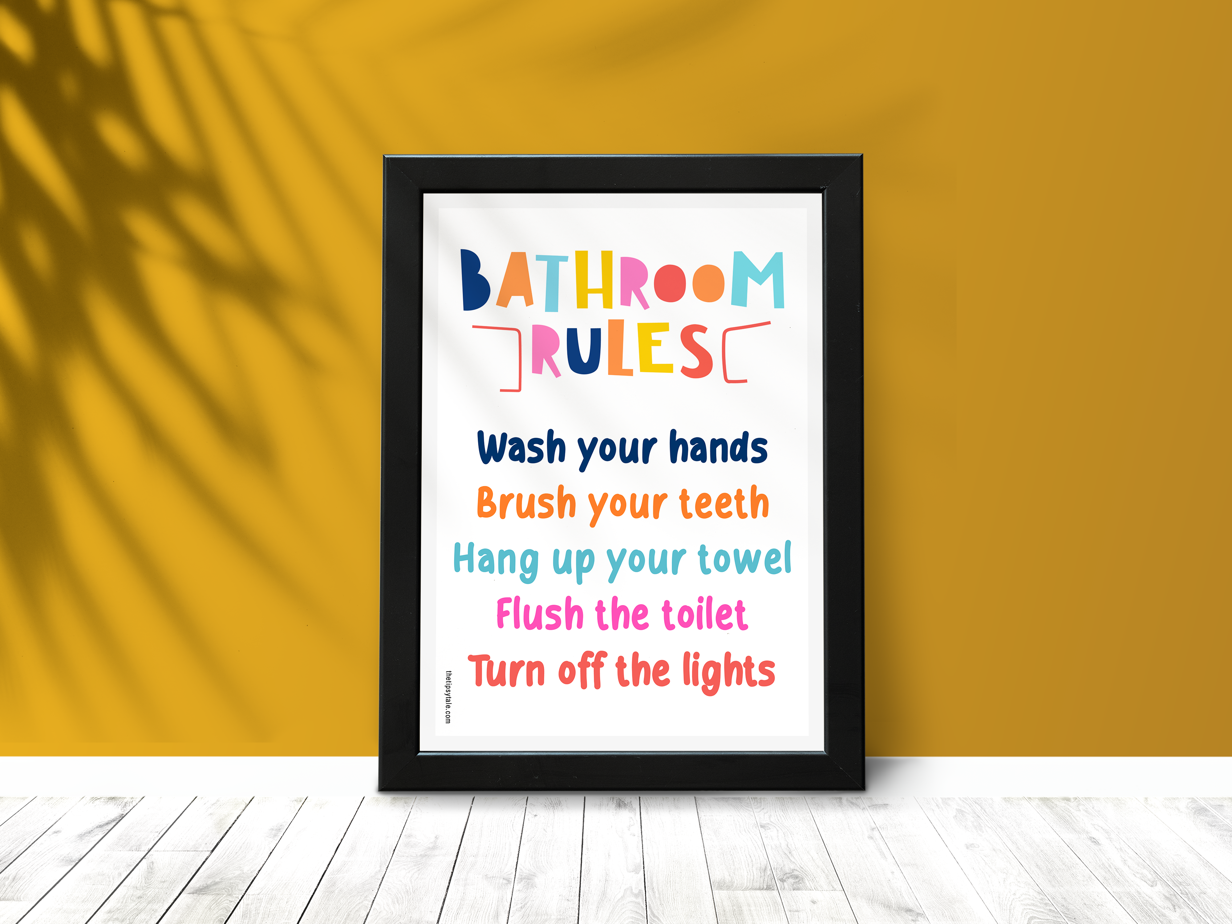 "Bathroom Etiquette" Poster – Add a Touch of Personality to Your Space