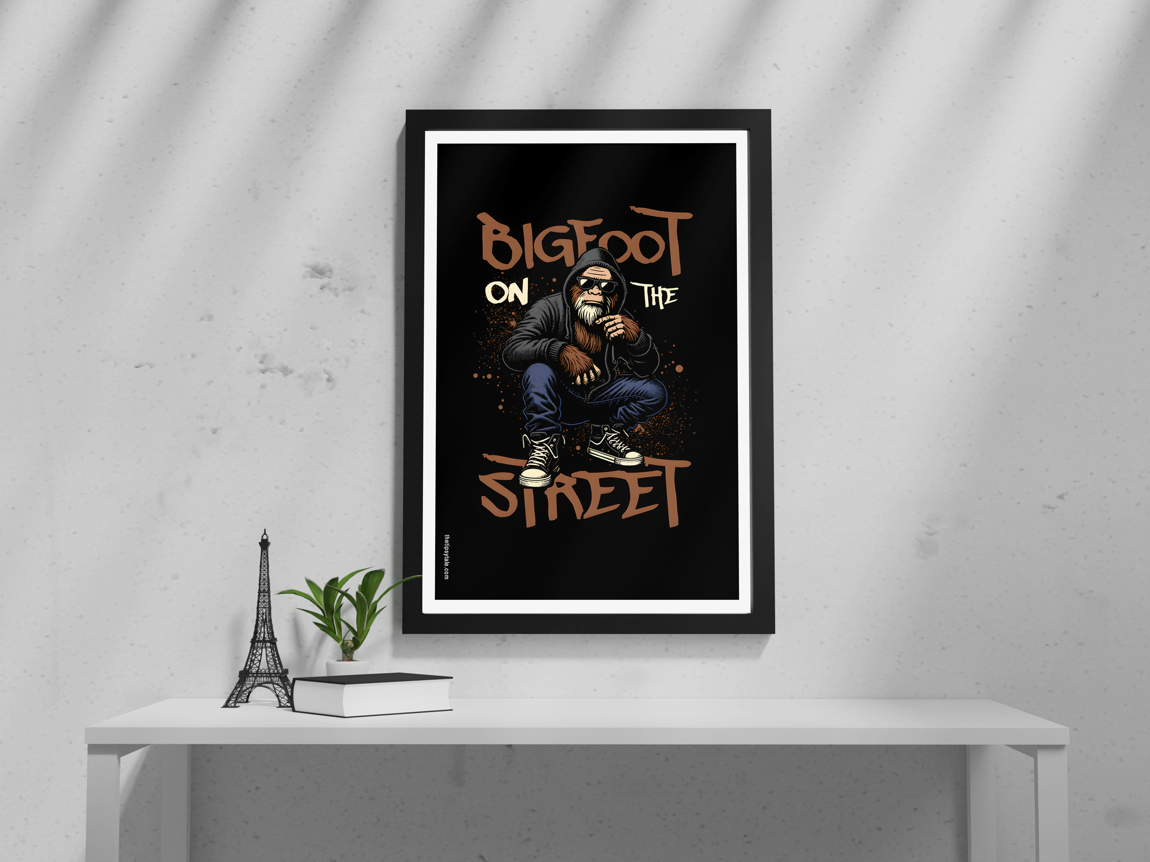 "Bigfoot's jaywalking" Poster – Add a Touch of Personality to Your Space