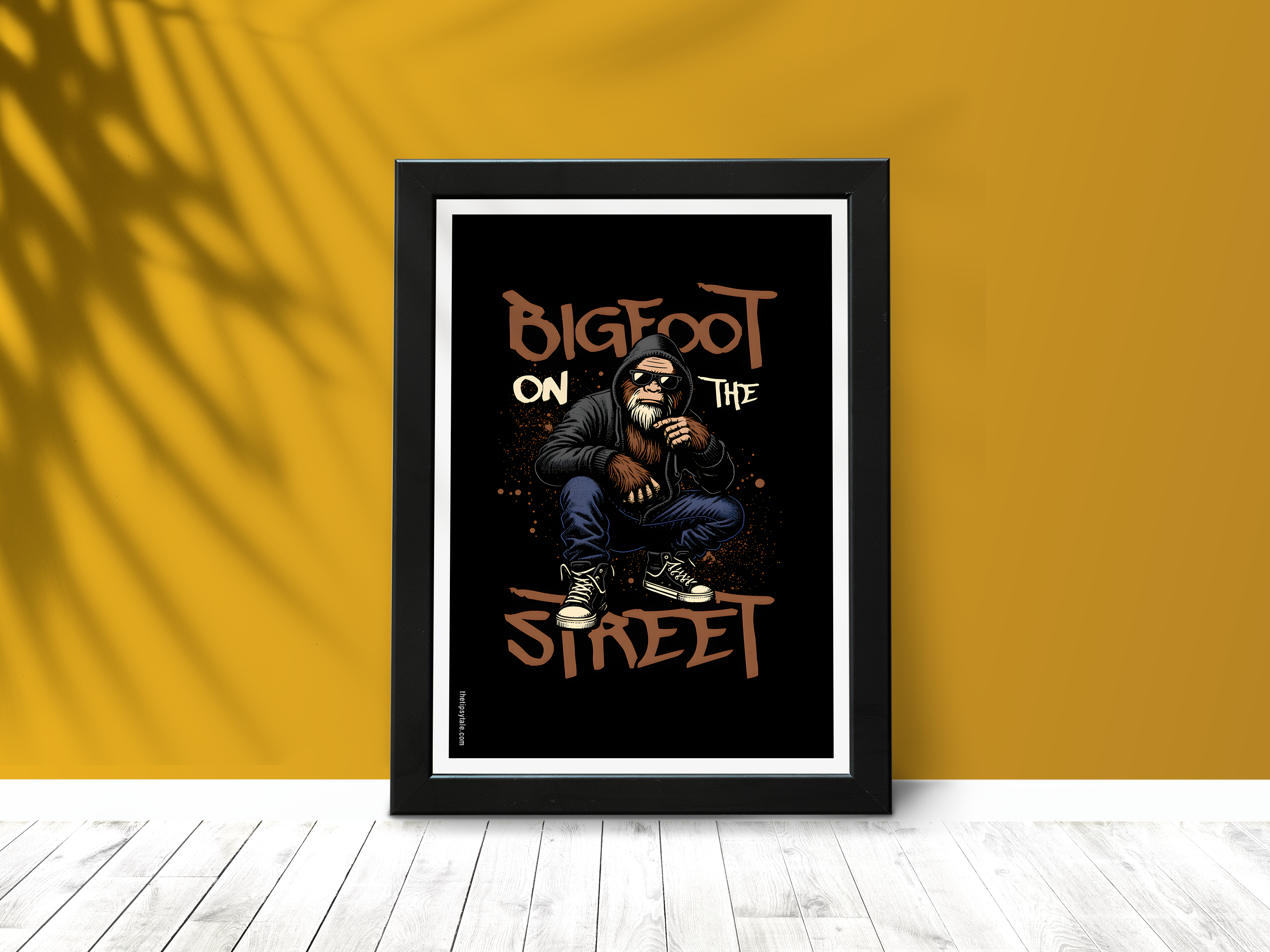 "Bigfoot's jaywalking" Poster – Add a Touch of Personality to Your Space