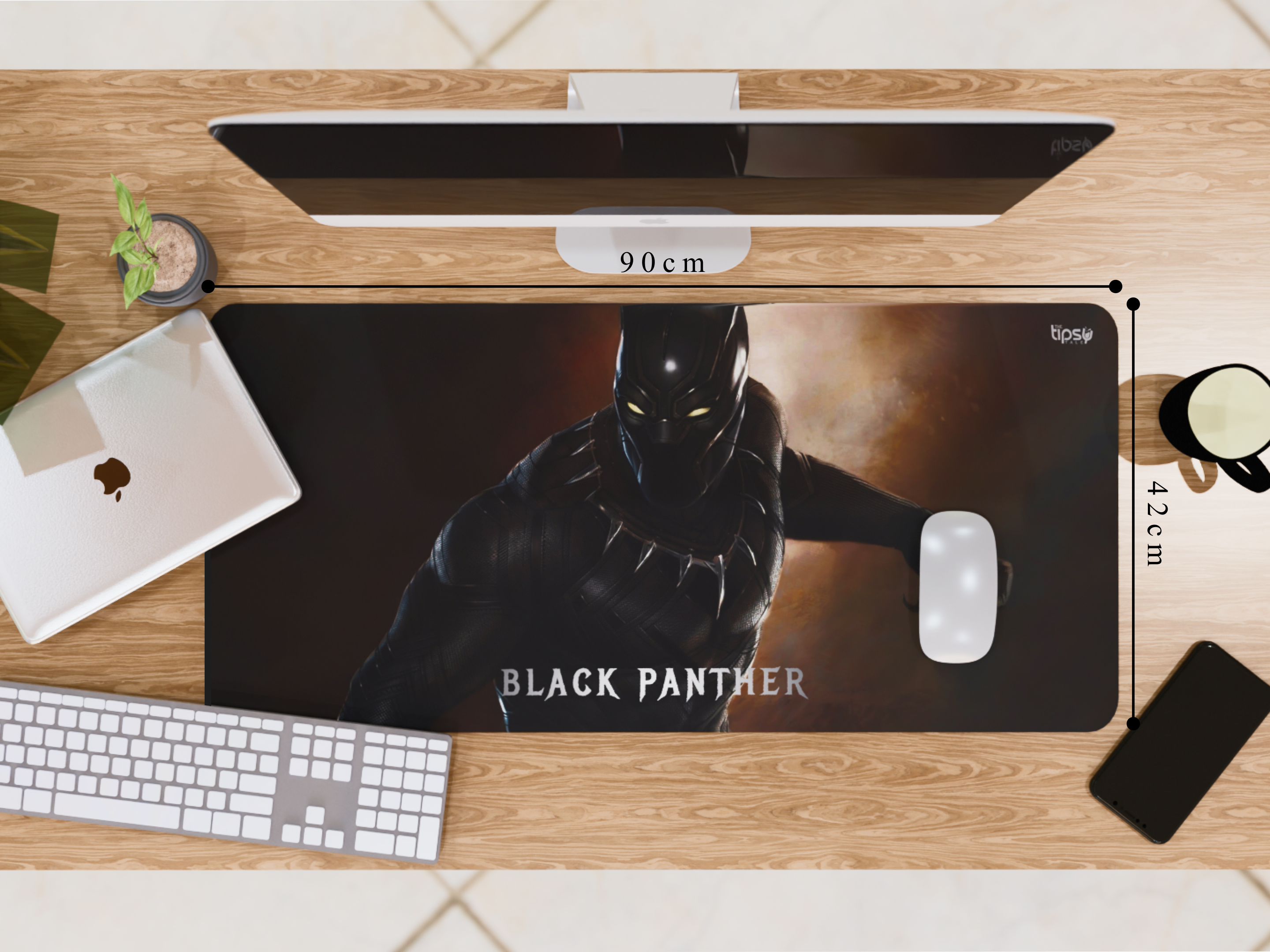 "Black Panther Action" Gaming Mousepad – Elevate Your Gaming Experience the Marvel Style