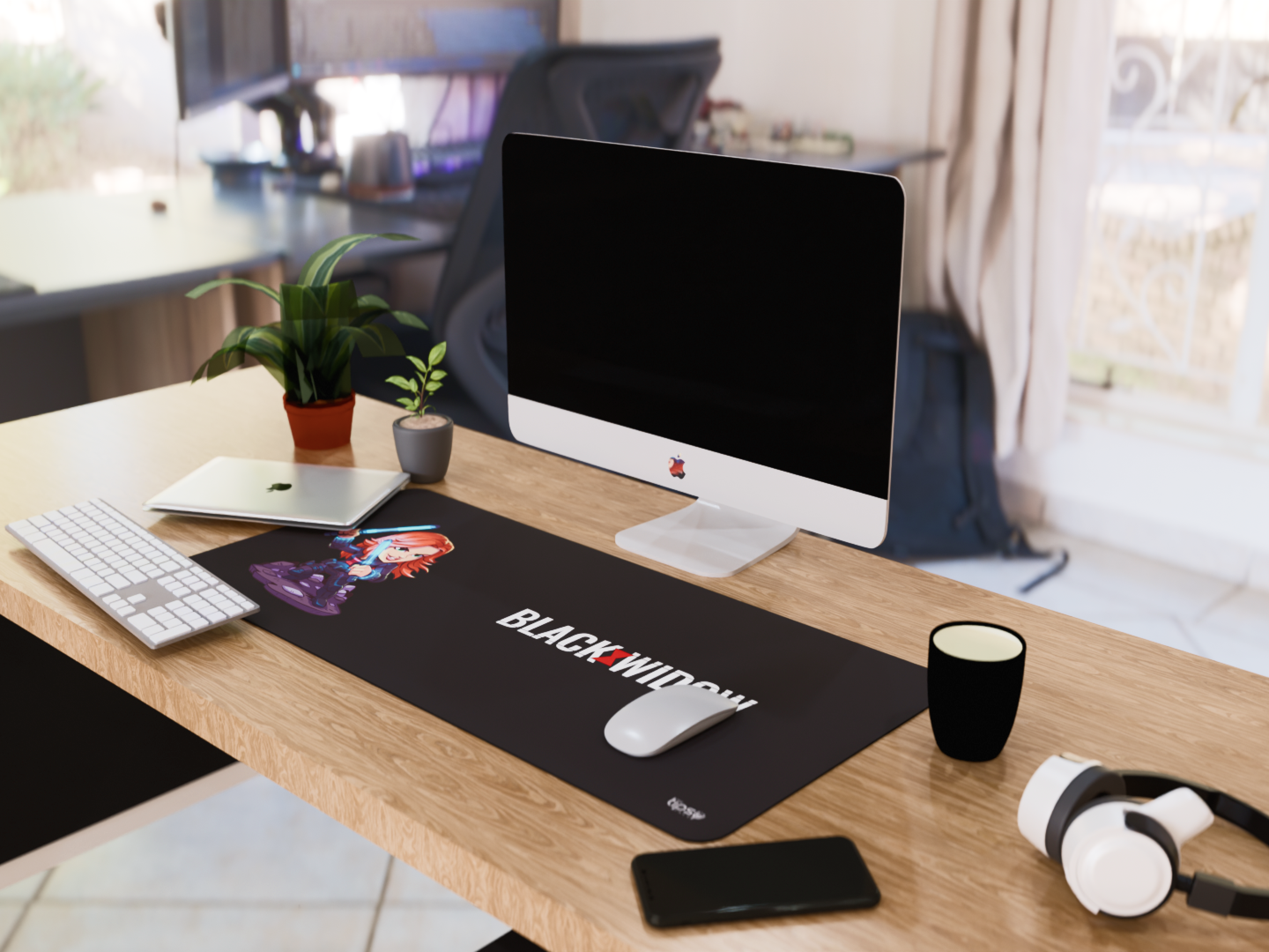 "Black Widow" Gaming Mousepad – Elevate Your Gaming Experience the Marvel Style