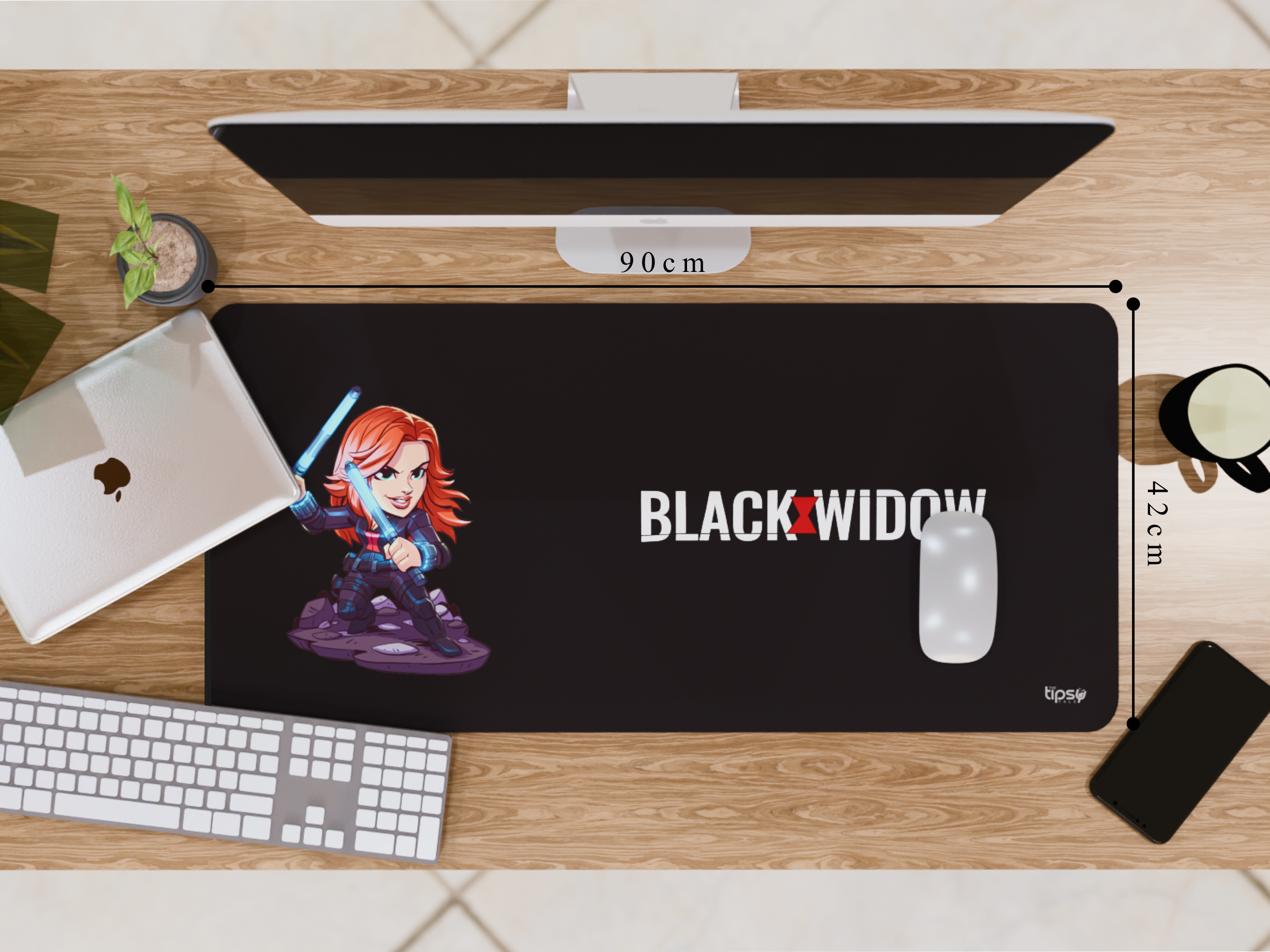 "Black Widow" Gaming Mousepad – Elevate Your Gaming Experience the Marvel Style