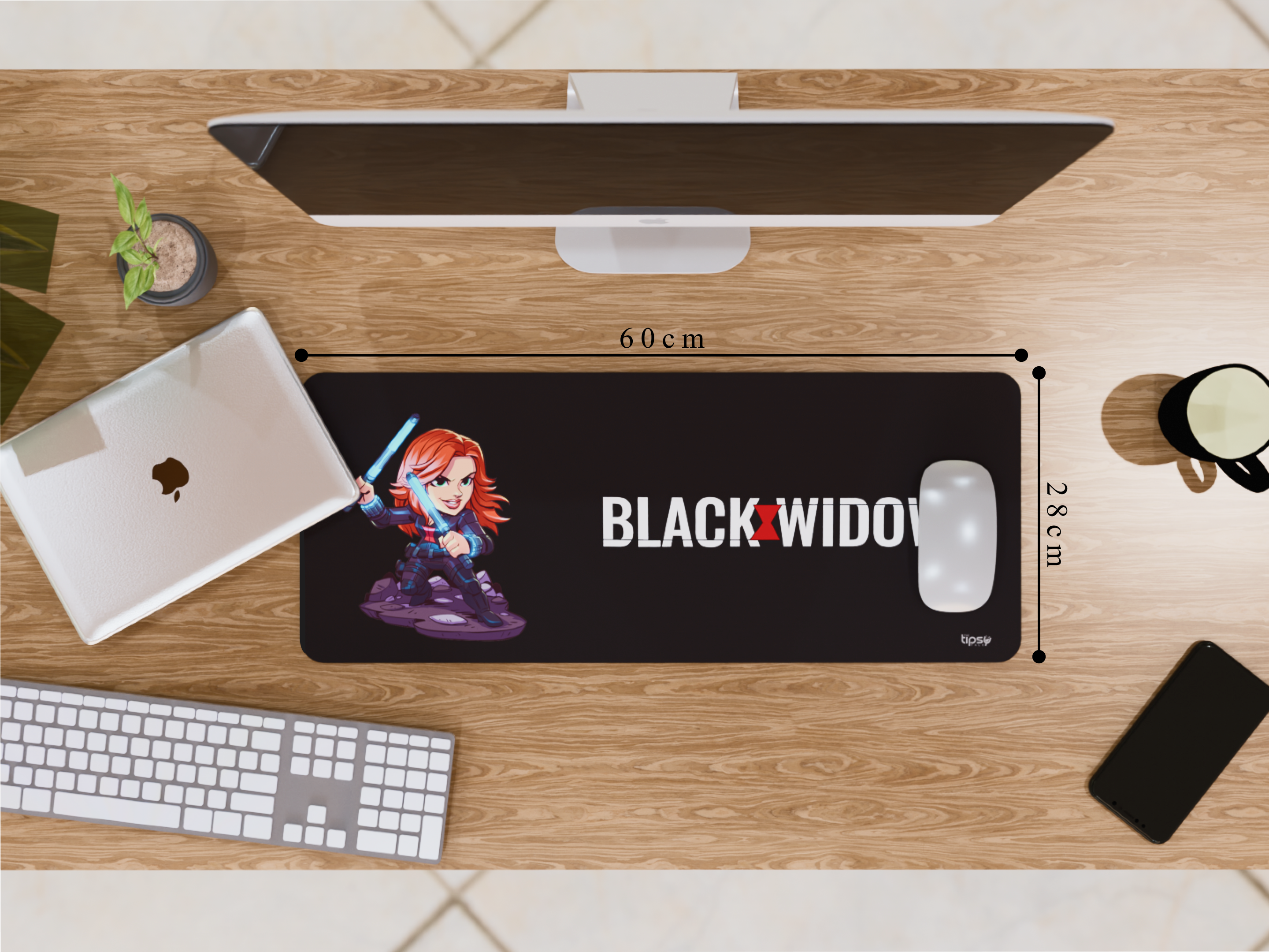 "Black Widow" Gaming Mousepad – Elevate Your Gaming Experience the Marvel Style