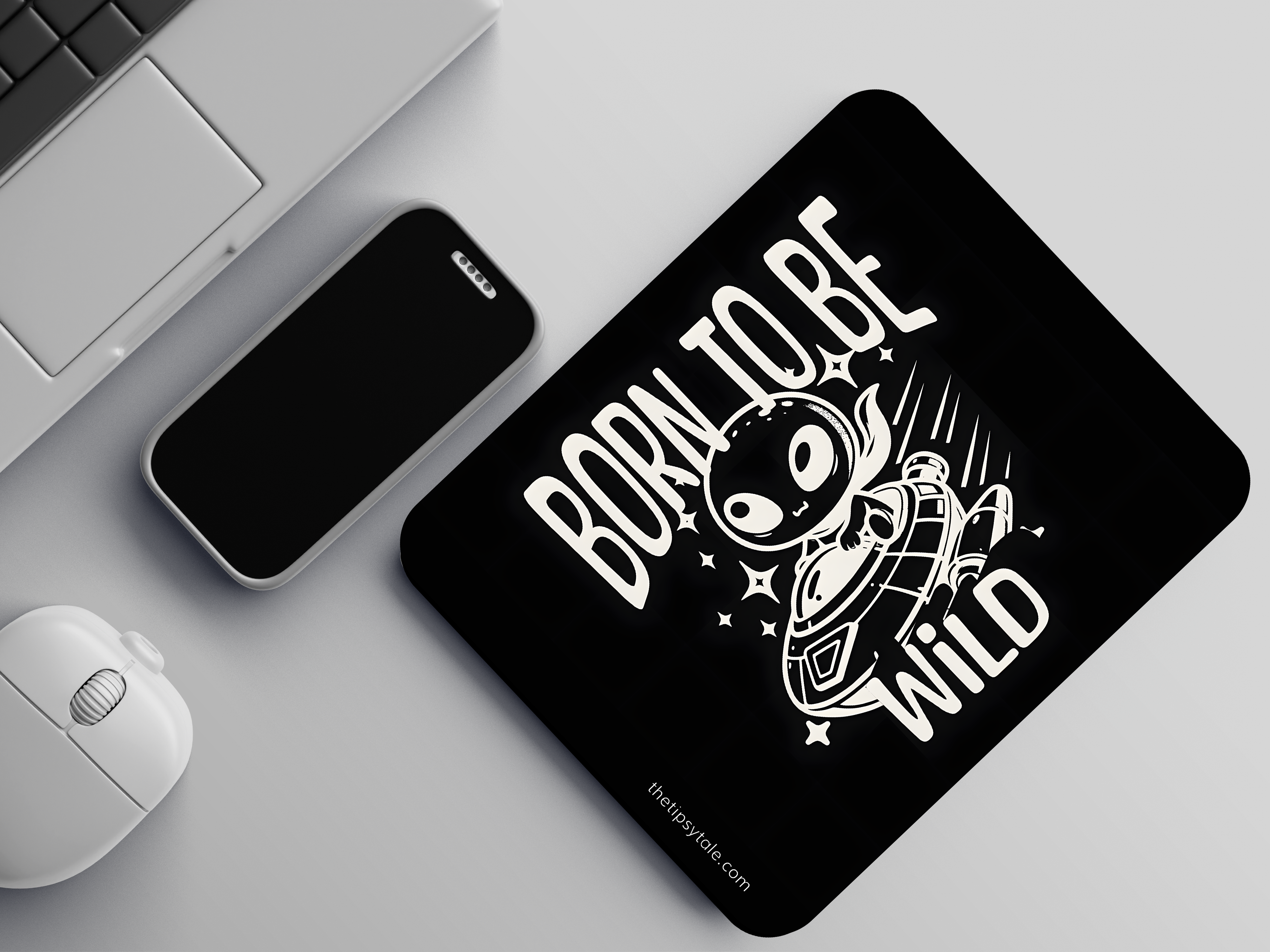 Born To Be Wild Mousepad – Enhance Your Workspace with Style