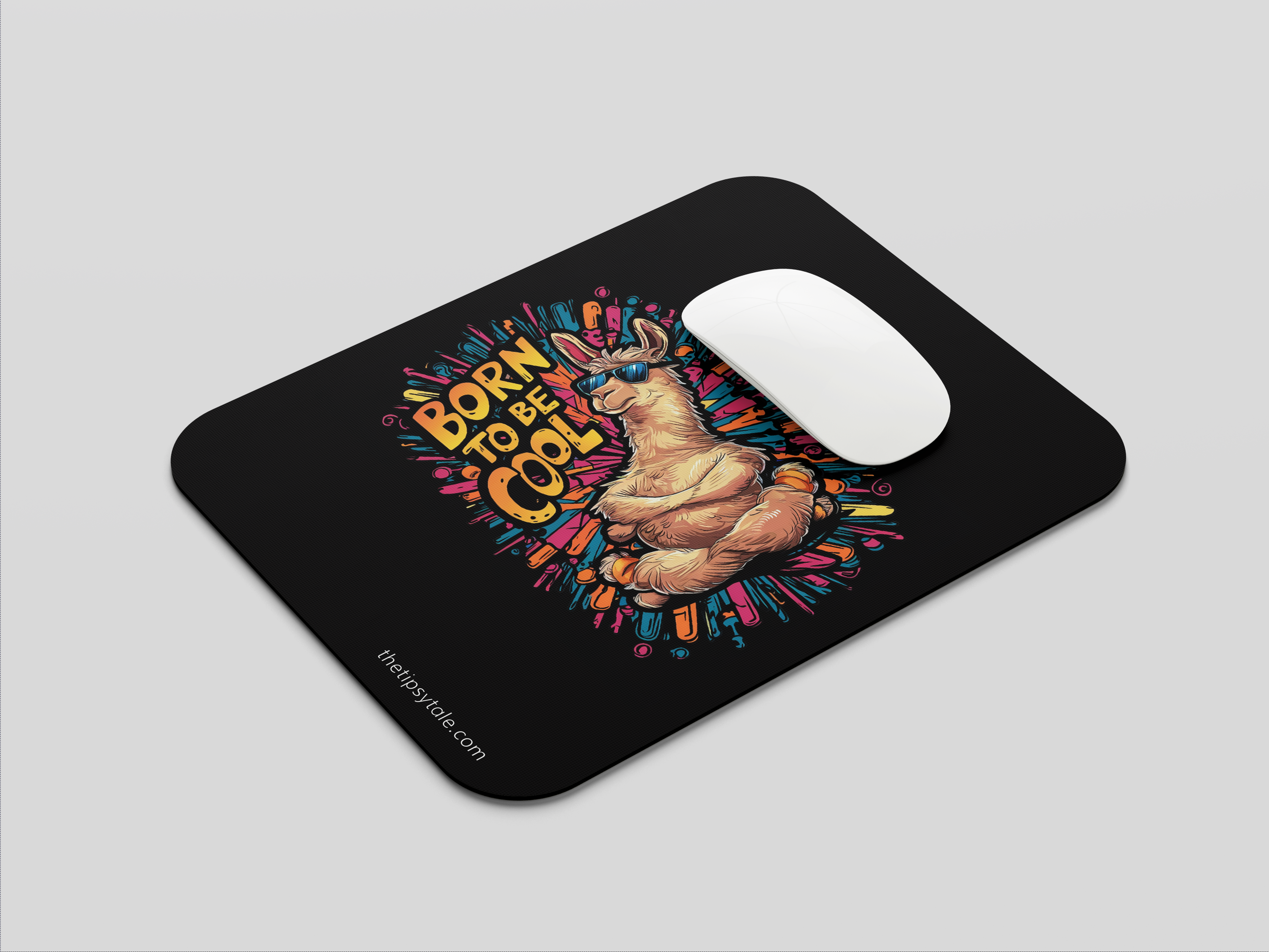 "Born to be cool" Mousepad – Enhance Your Workspace with Style