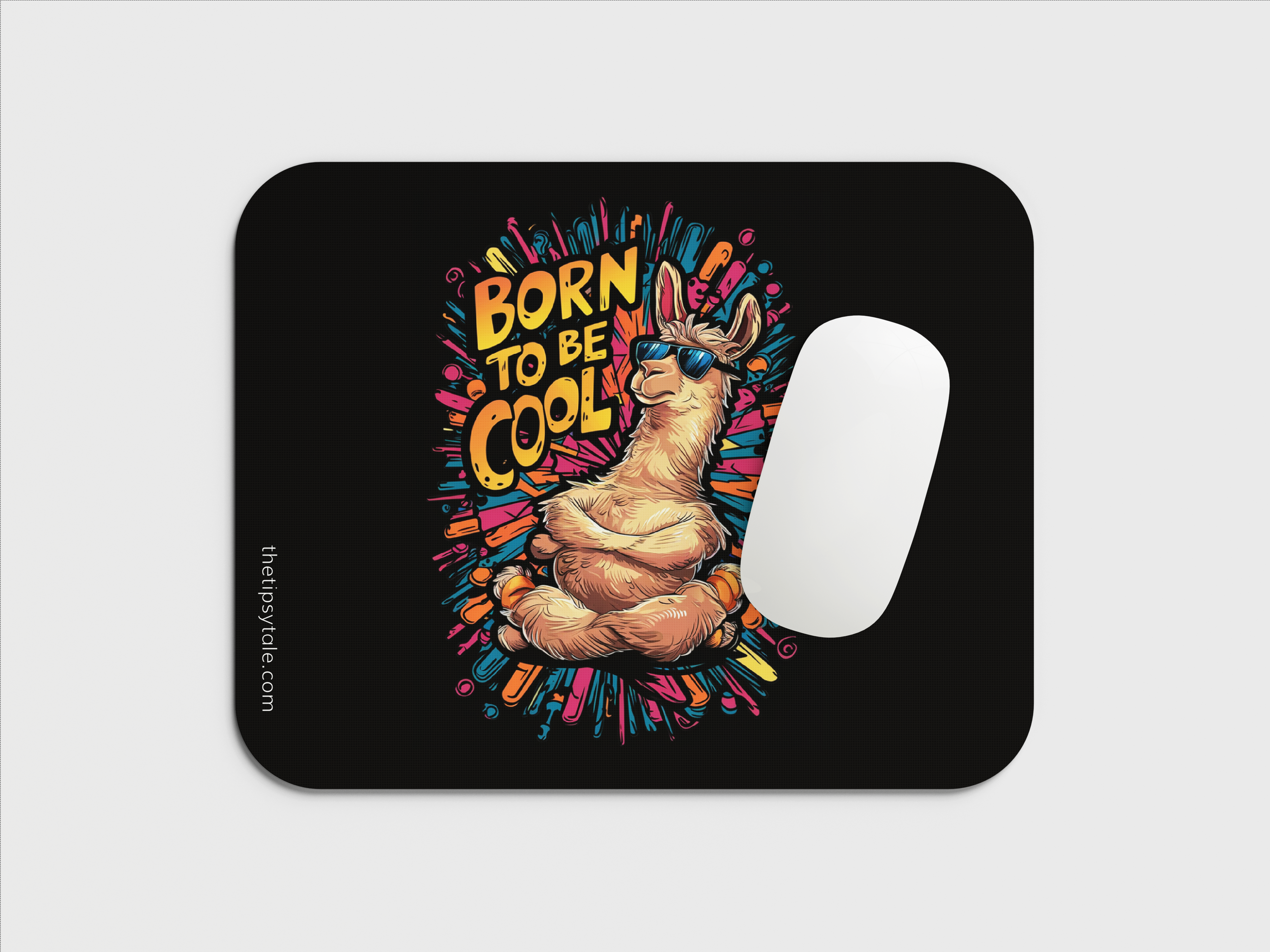 "Born to be cool" Mousepad – Enhance Your Workspace with Style