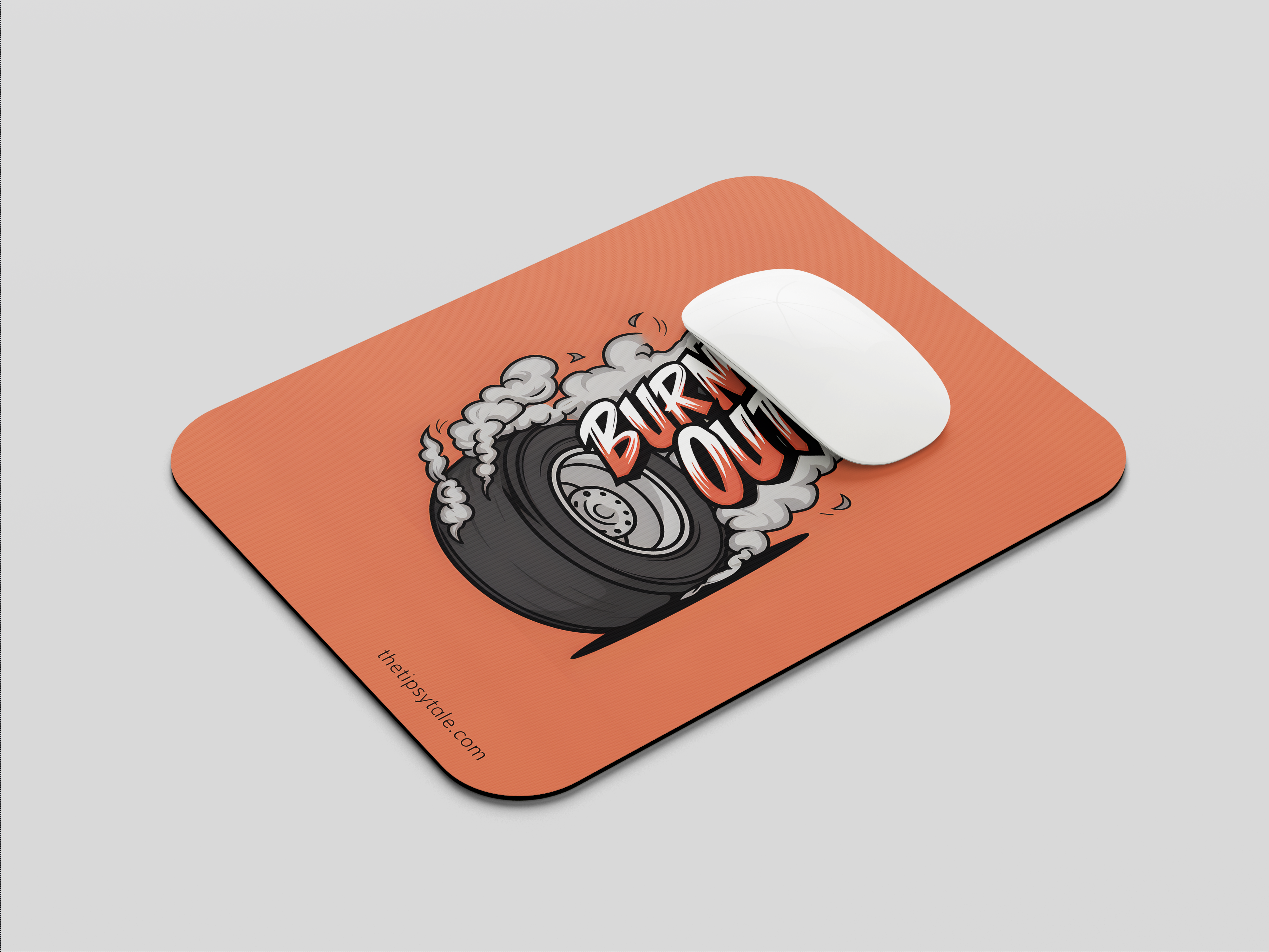 "Burnt Out" Mousepad – Enhance Your Workspace with Style