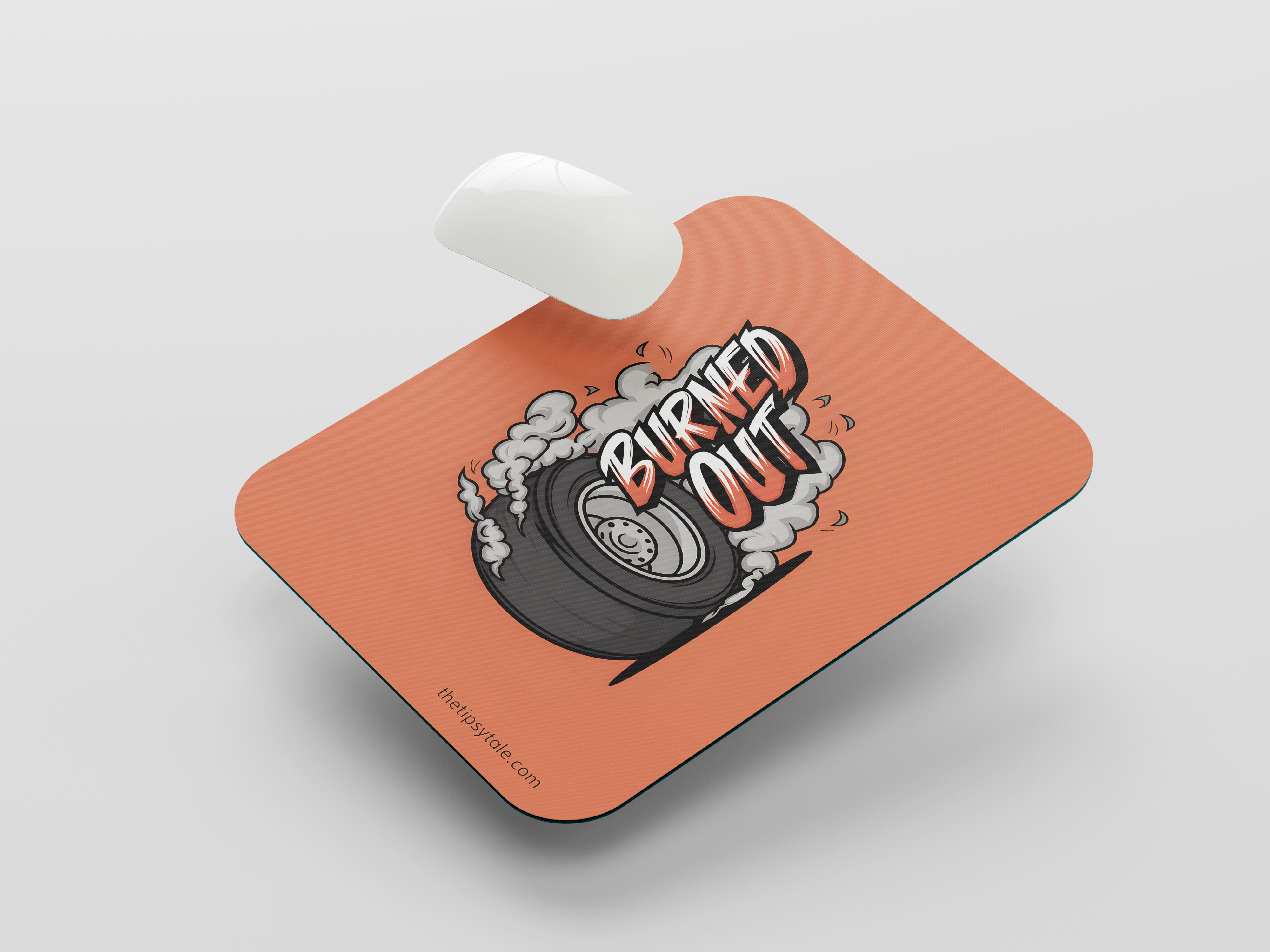 "Burnt Out" Mousepad – Enhance Your Workspace with Style