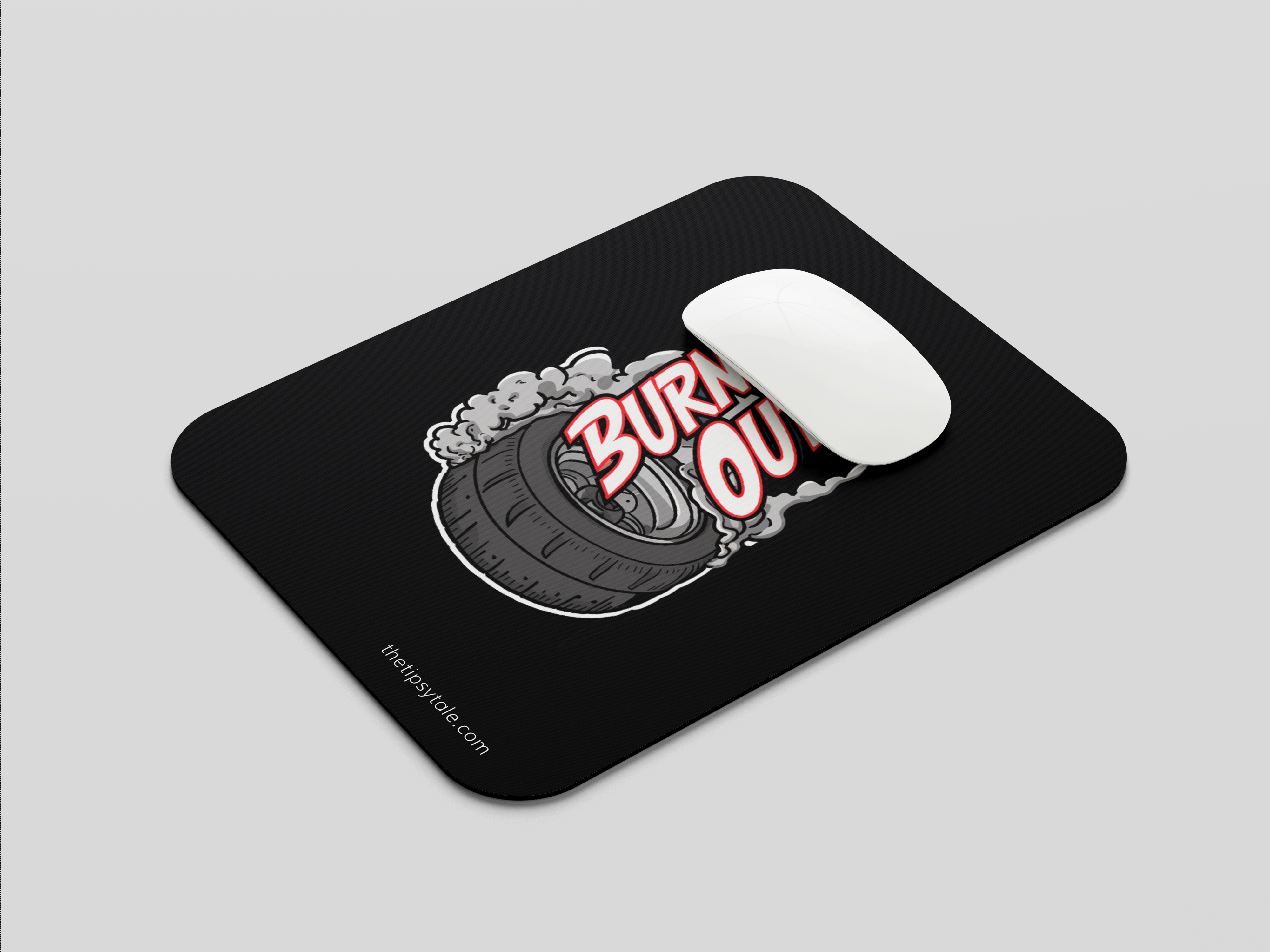 "Burnt Out" Mousepad – Enhance Your Workspace with Style