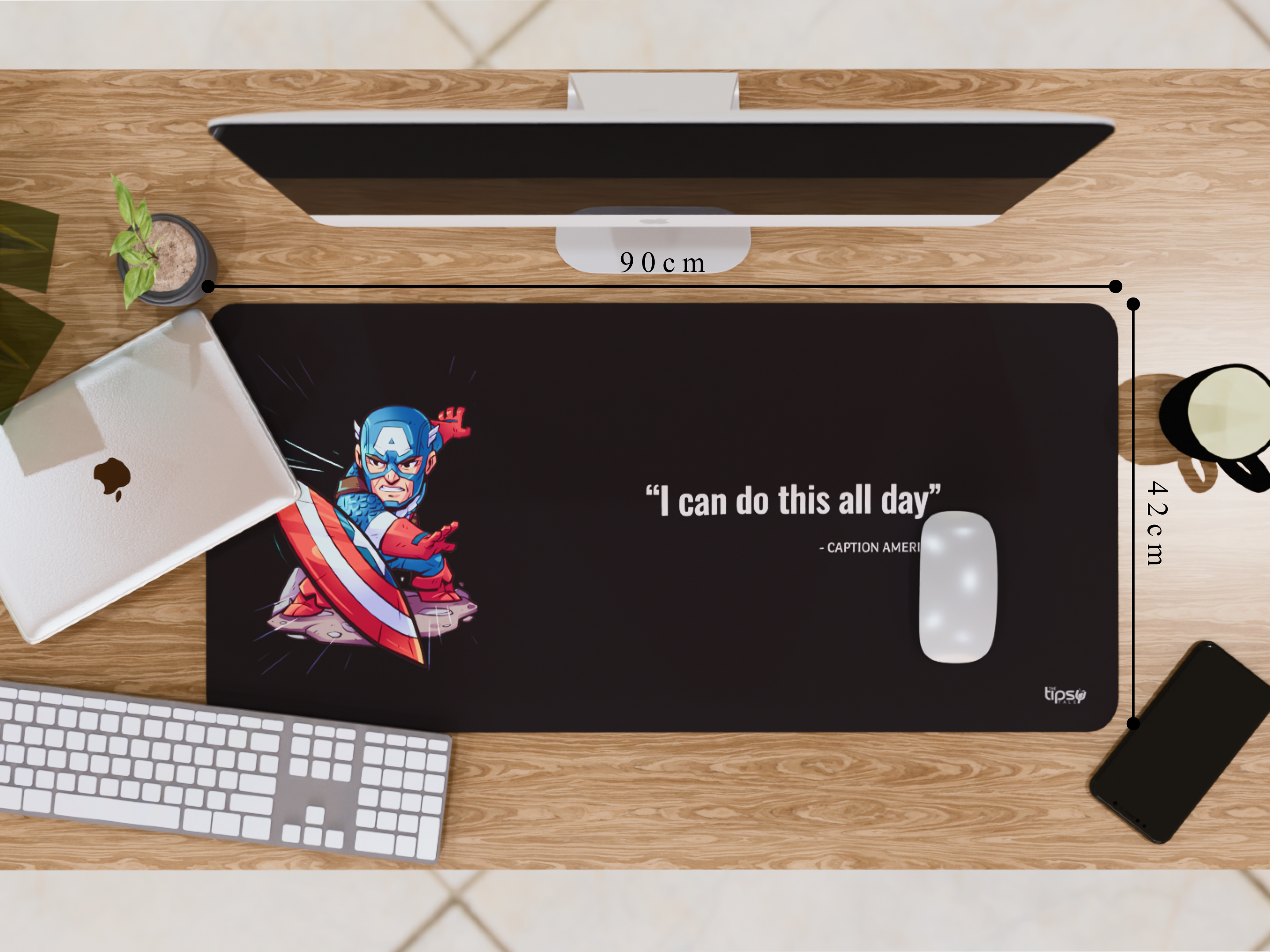 "Captain America" Gaming Mousepad – Elevate Your Gaming Experience the Marvel Style