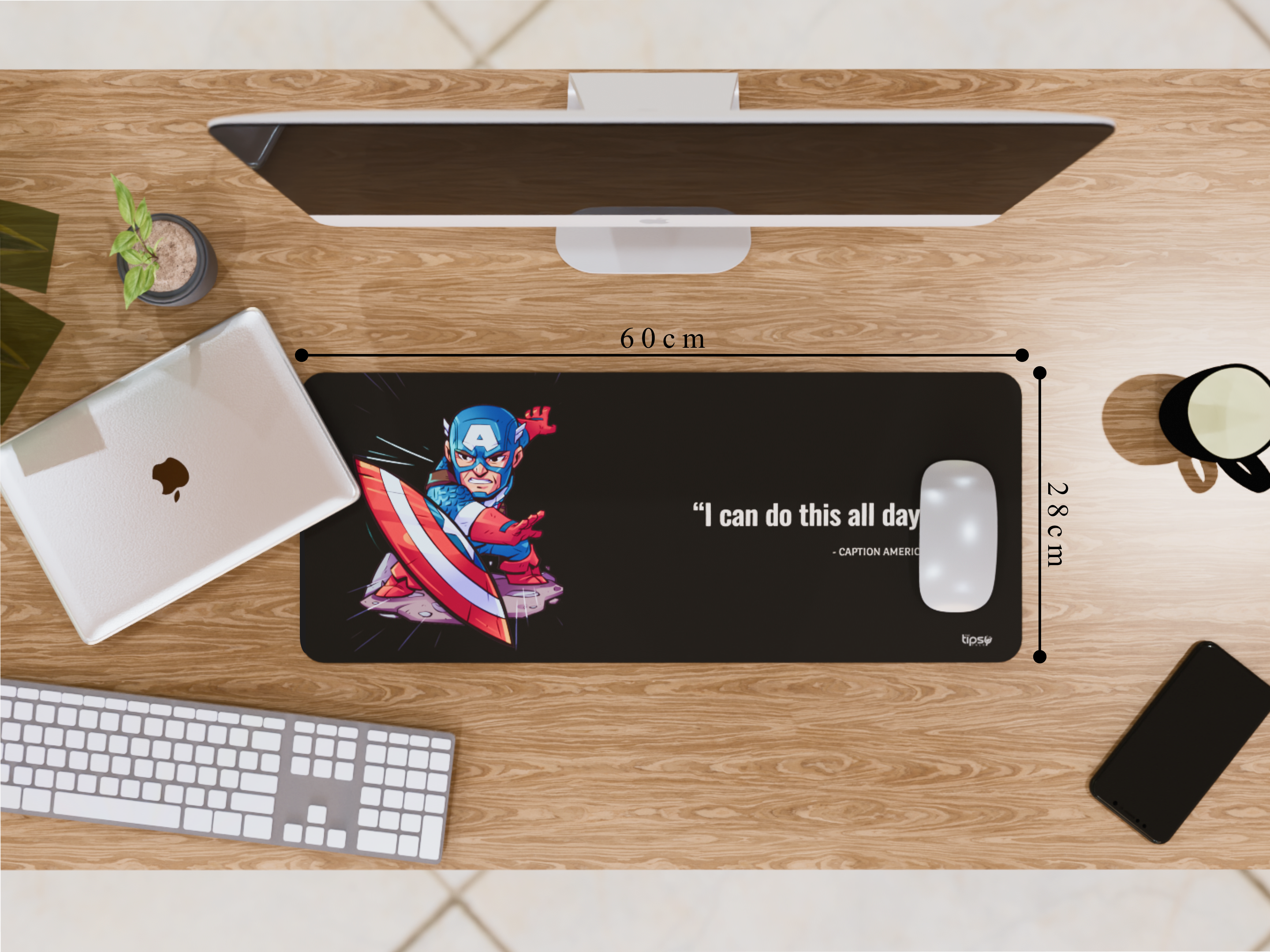 "Captain America" Gaming Mousepad – Elevate Your Gaming Experience the Marvel Style